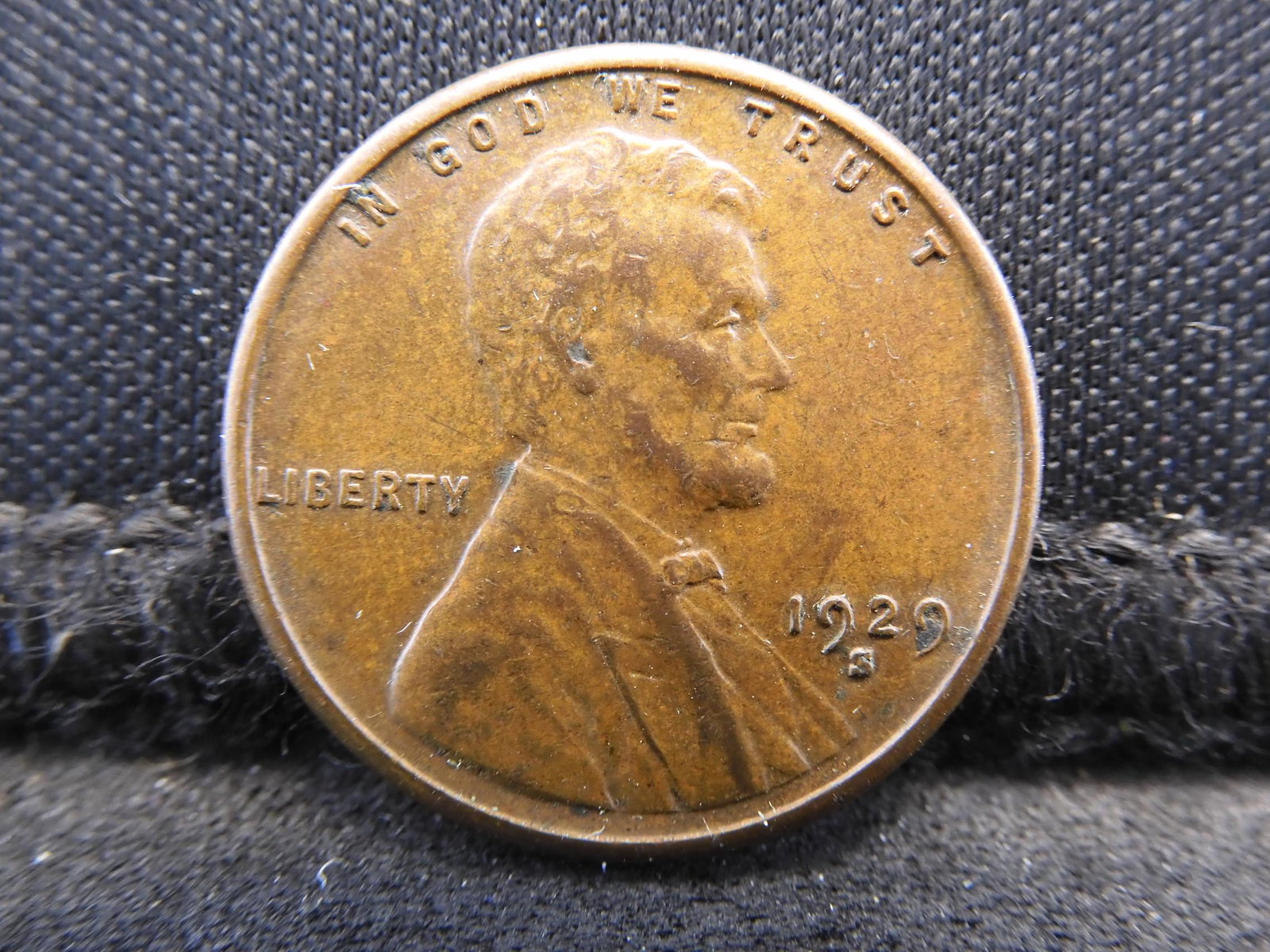 1929-S Lincoln Wheat Cent - AU/BU Condition (1 of 2)
