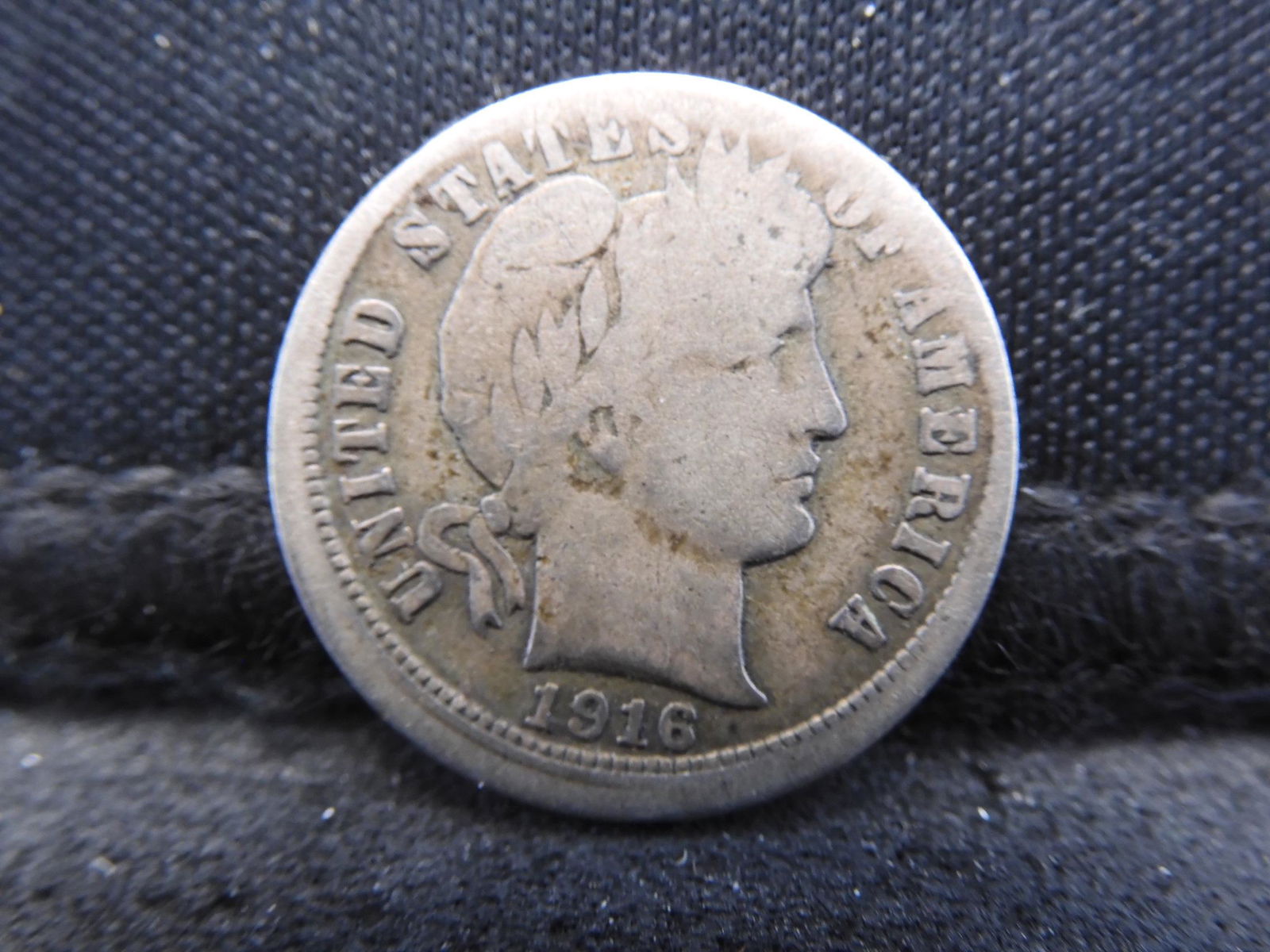 1916-S Barber Silver Dime - Great Look! (1 of 2)