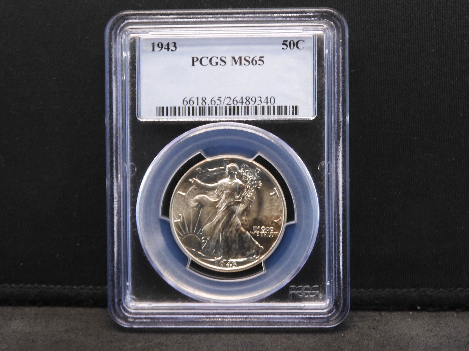 1943 PCGS MS65 Walking Liberty Silver Half Dollar (1 of 4)