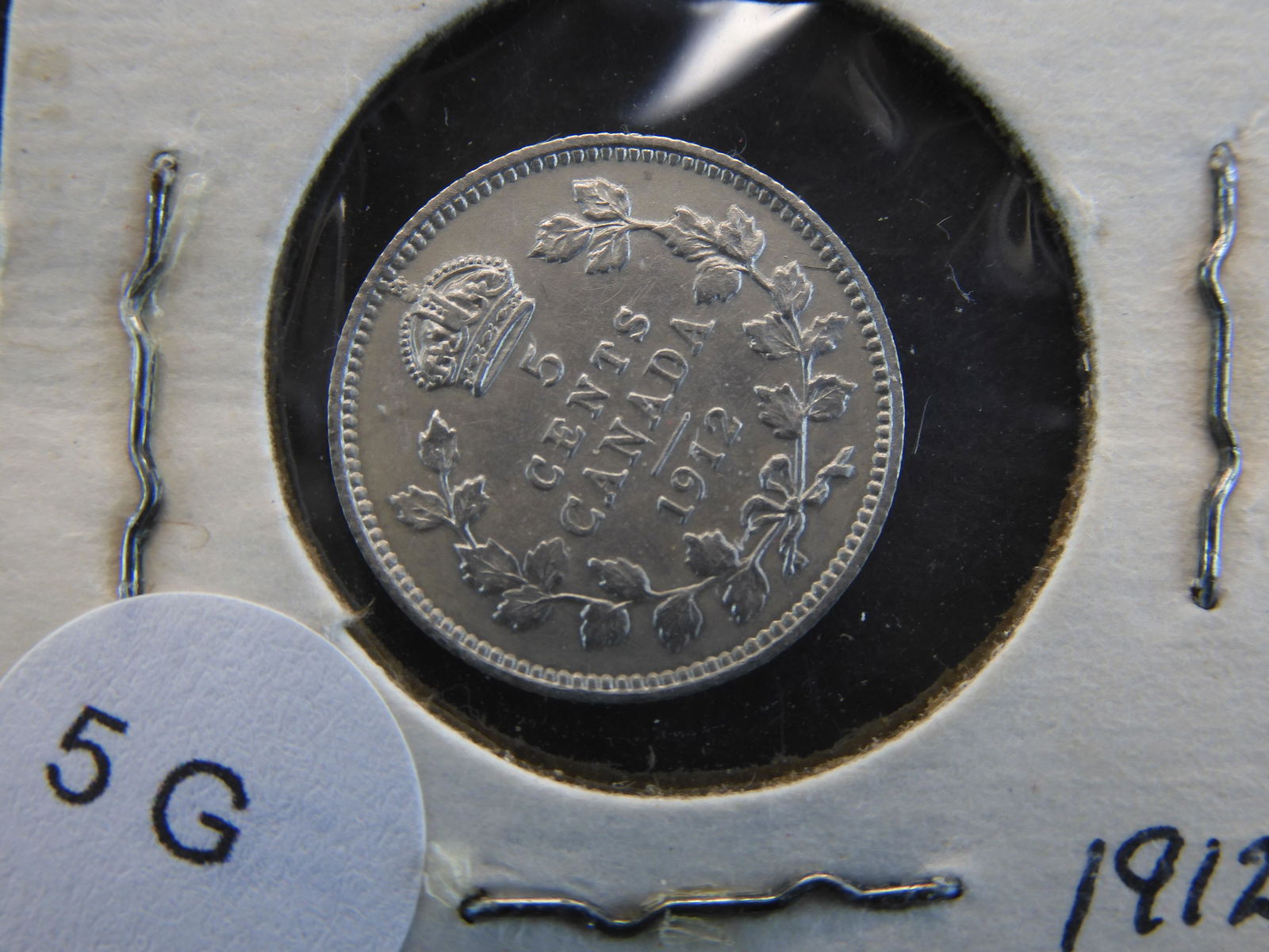 1912 - 5 Cent Silver Canada (1 of 3)