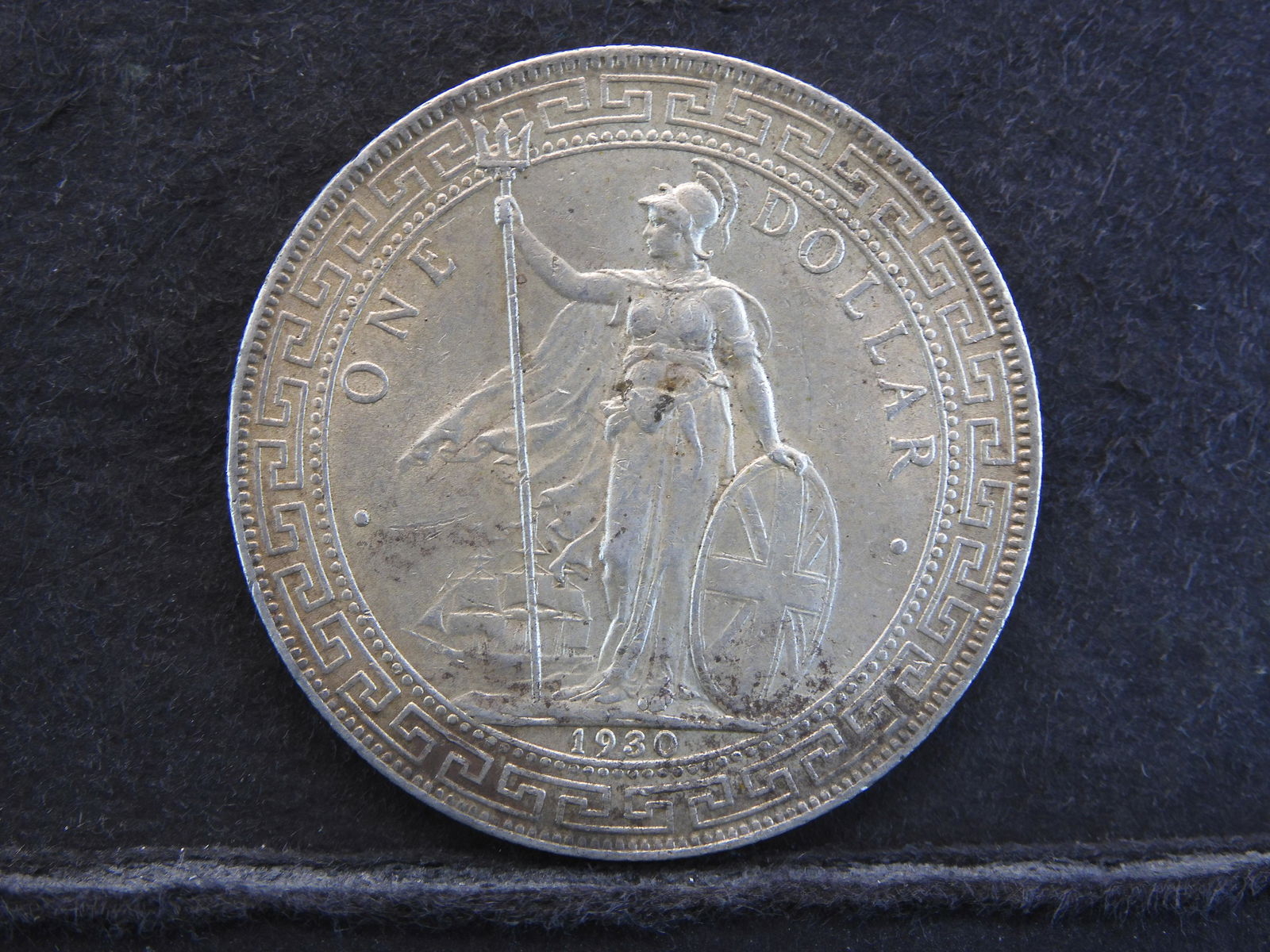 1930  British Trade Dollar 90% Silver 26.95 Grams (1 of 2)