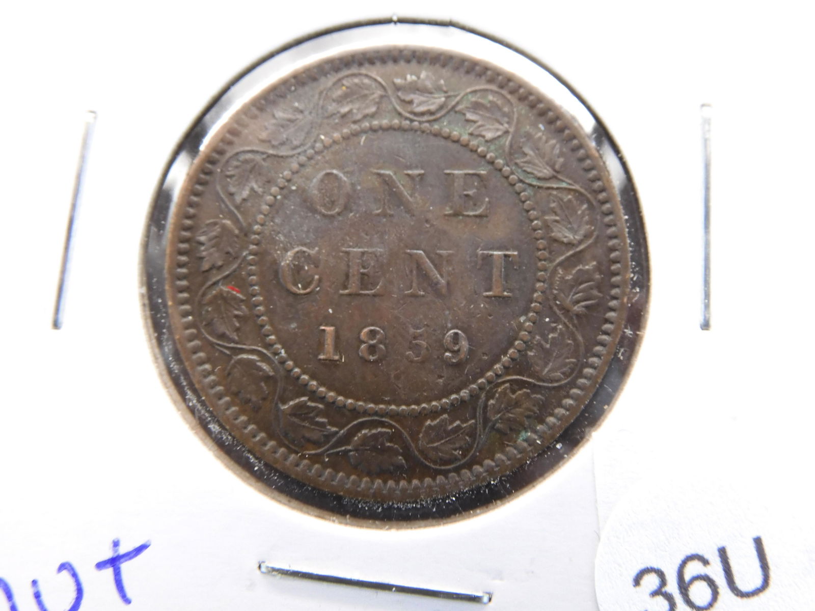 1859 High Grade Canadian Large Cent. Nice. (1 of 3)