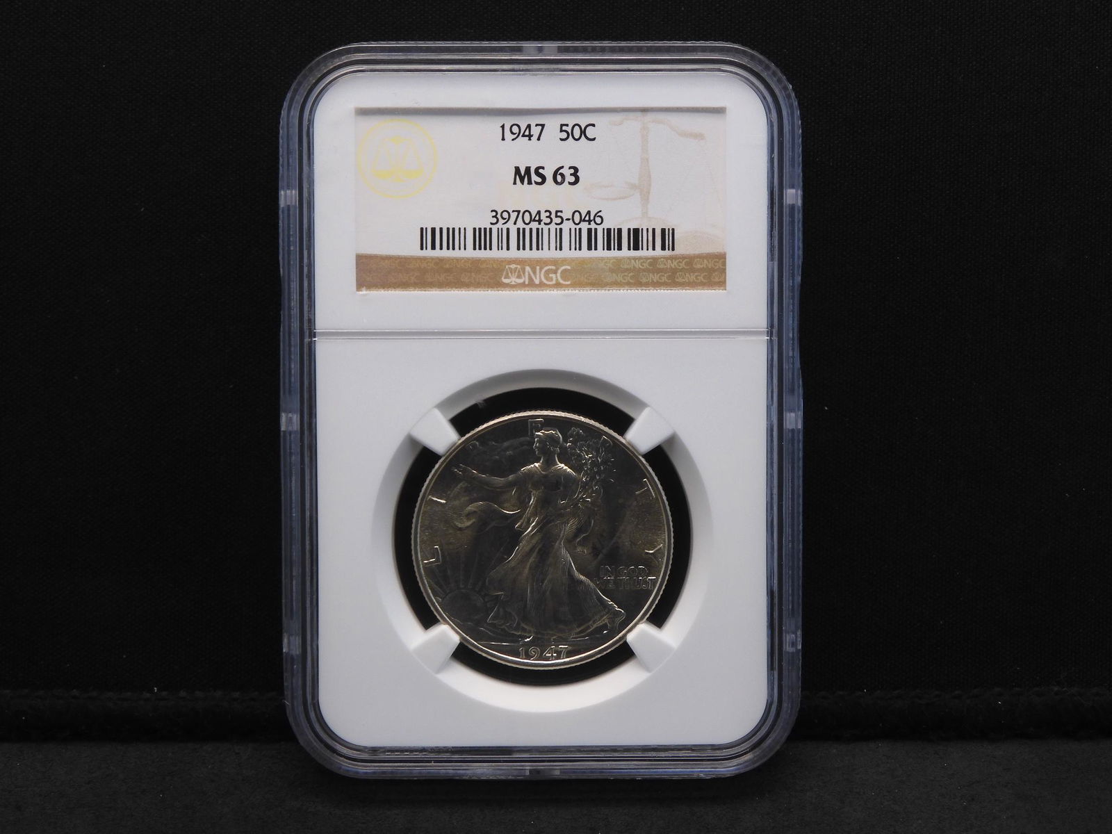 1947 NGC MS63 Walking Liberty Silver Half Dollar (1 of 4)