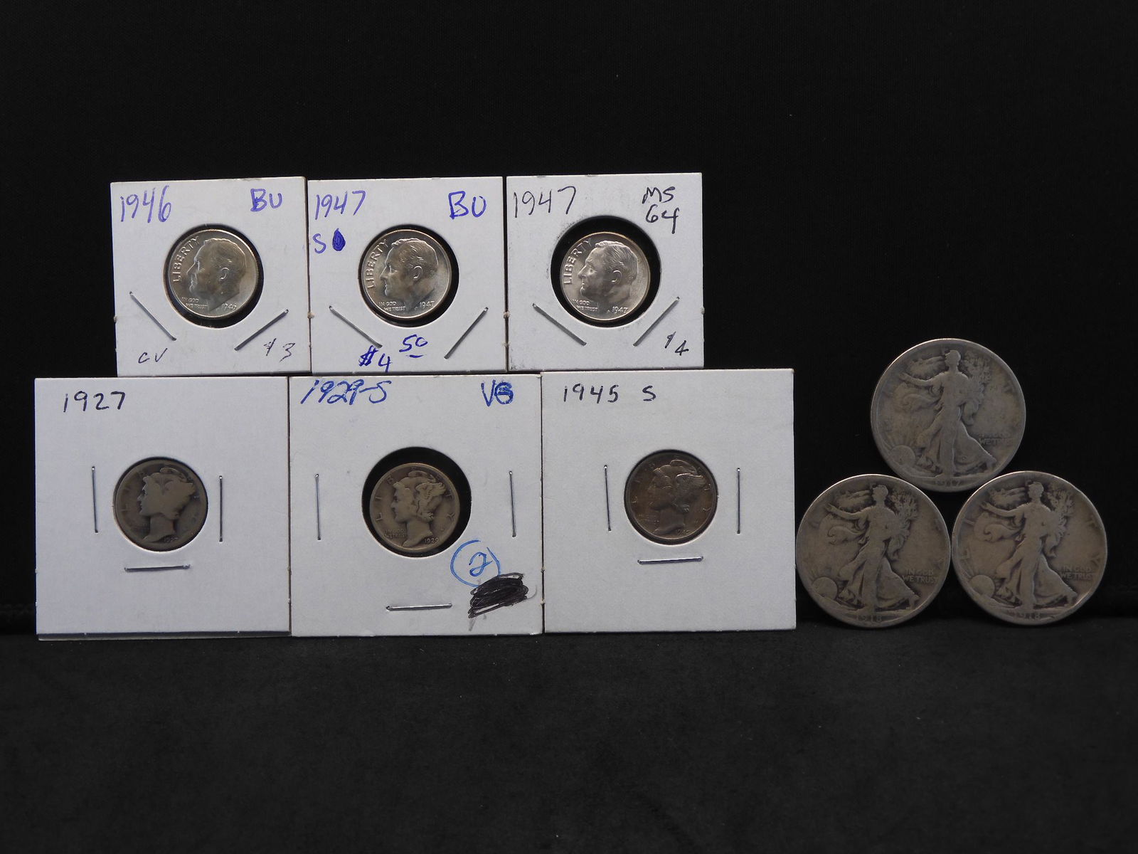 Grab Bag U.S. Silver Coins - Mercury Dimes, Walking (1 of 11)