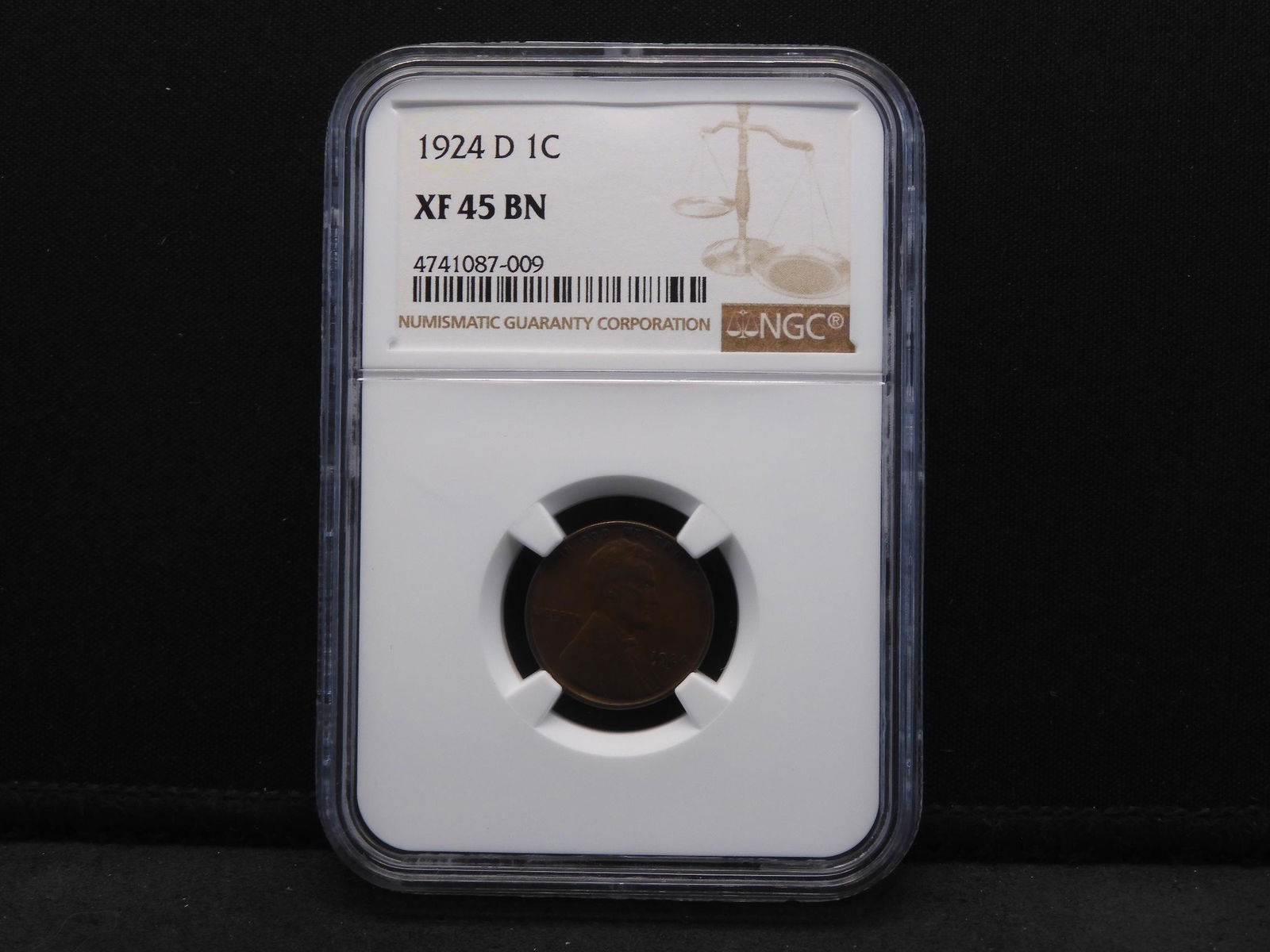 1924-D Lincoln Wheat Cent NGC XF45 Semi Key Date! (1 of 4)