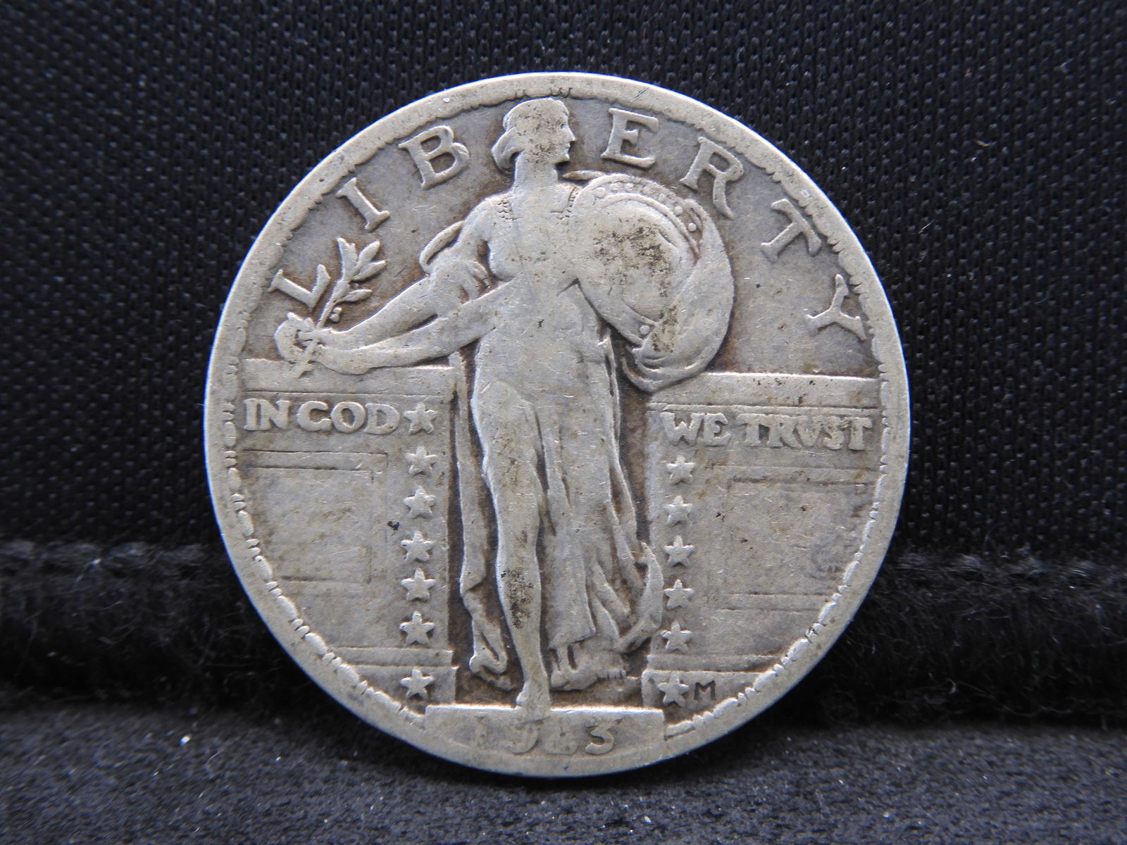 1923 Standing Liberty Silver Quarter - Fine Cond. & (1 of 2)