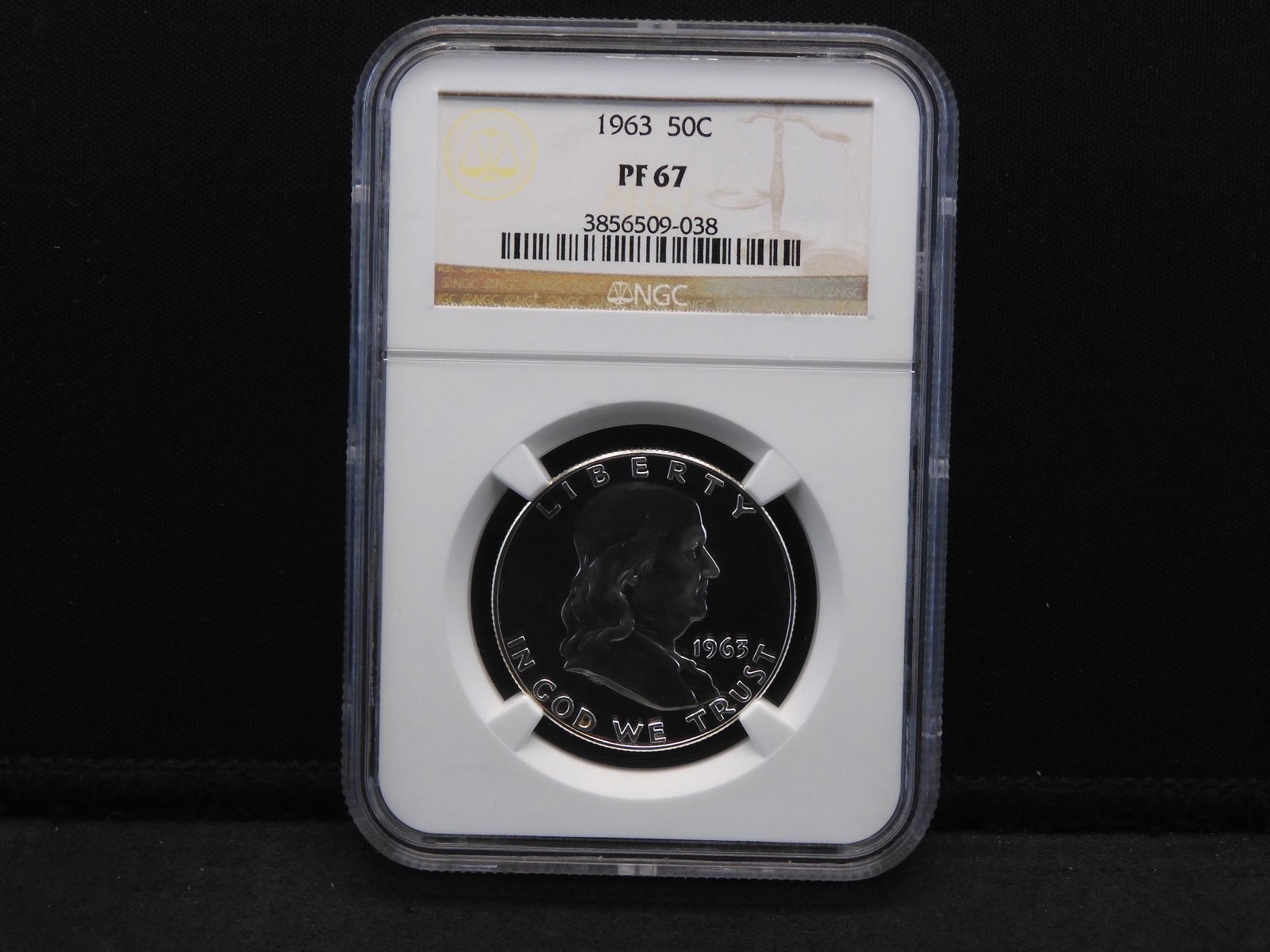 1963 NGC PF67 Franklin Silver Half Dollar - Proof! (1 of 4)