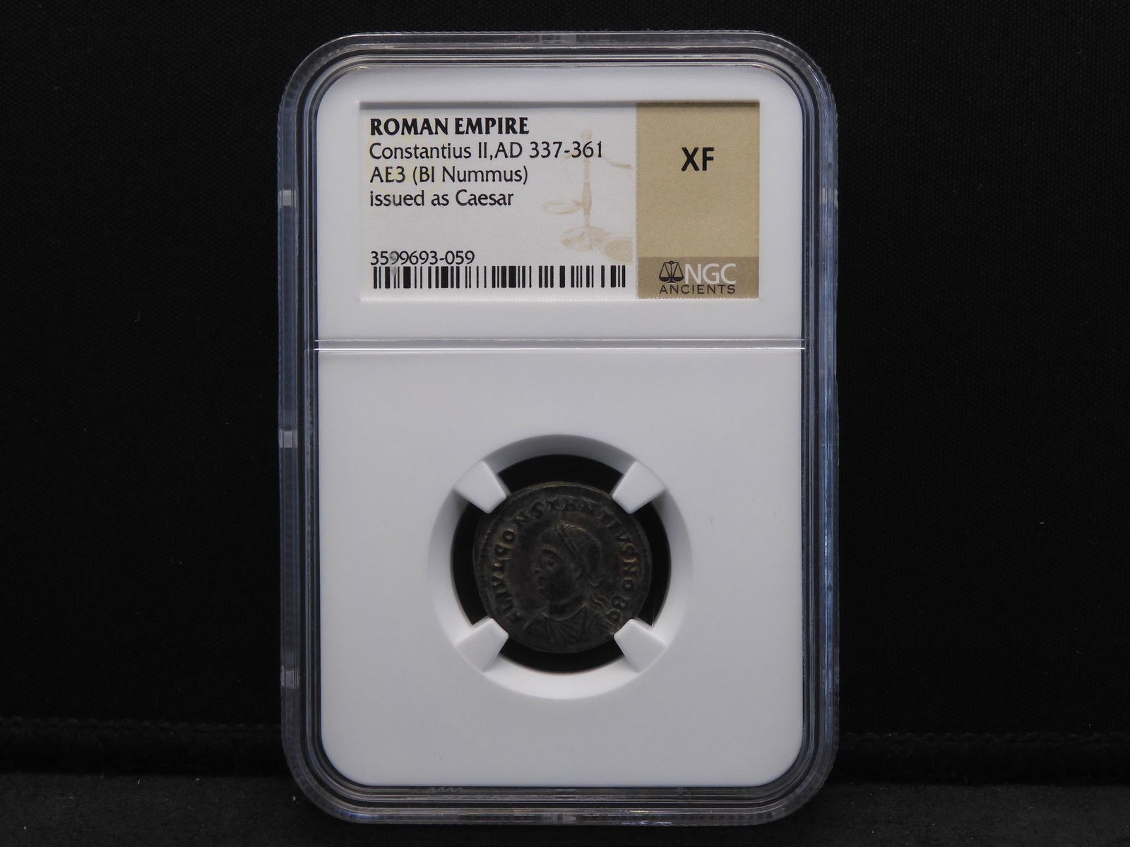 Roman Empire NGC XF Constantius II, AD 337-361 - Issued (1 of 4)