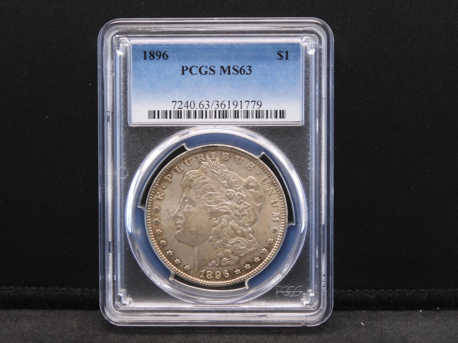 1896 PCGS MS63 Morgan Silver Dollar - Great Coin (1 of 4)