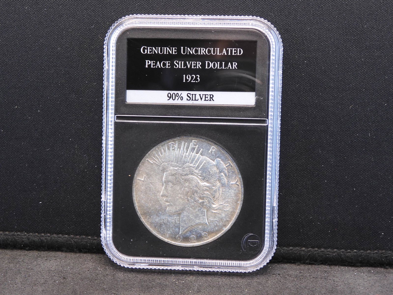 1923 Genuine Uncirculated Peace 90% Silver Dollar in (1 of 4)