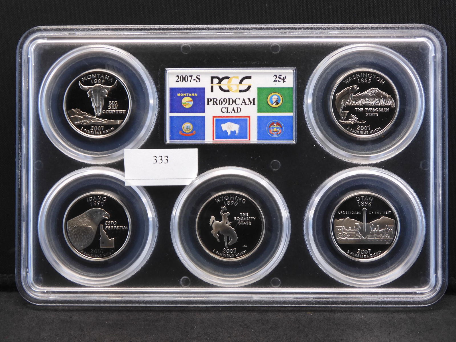 2007-S PCGS PR69 DCAM Statehood 5 Quarter Set - (1 of 2)