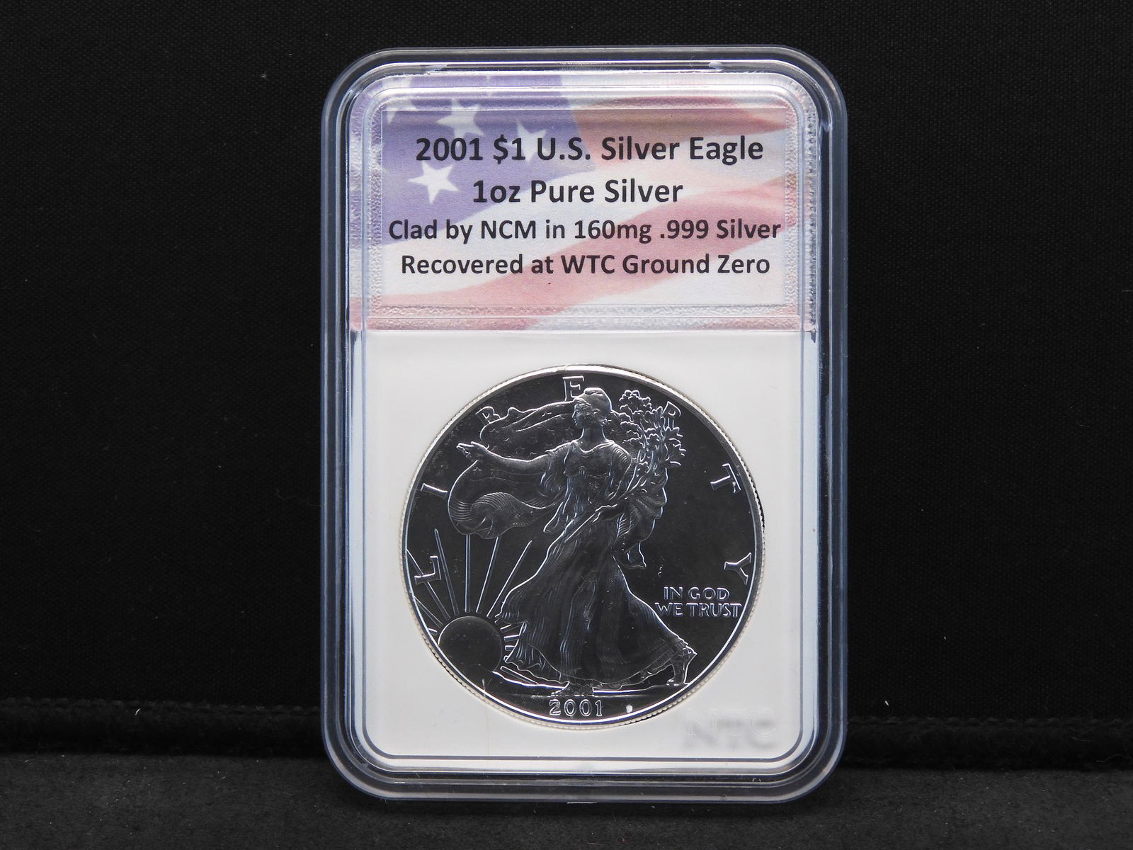 2001 American Silver Eagle - Clad by NCM in 160mg .999 (1 of 4)