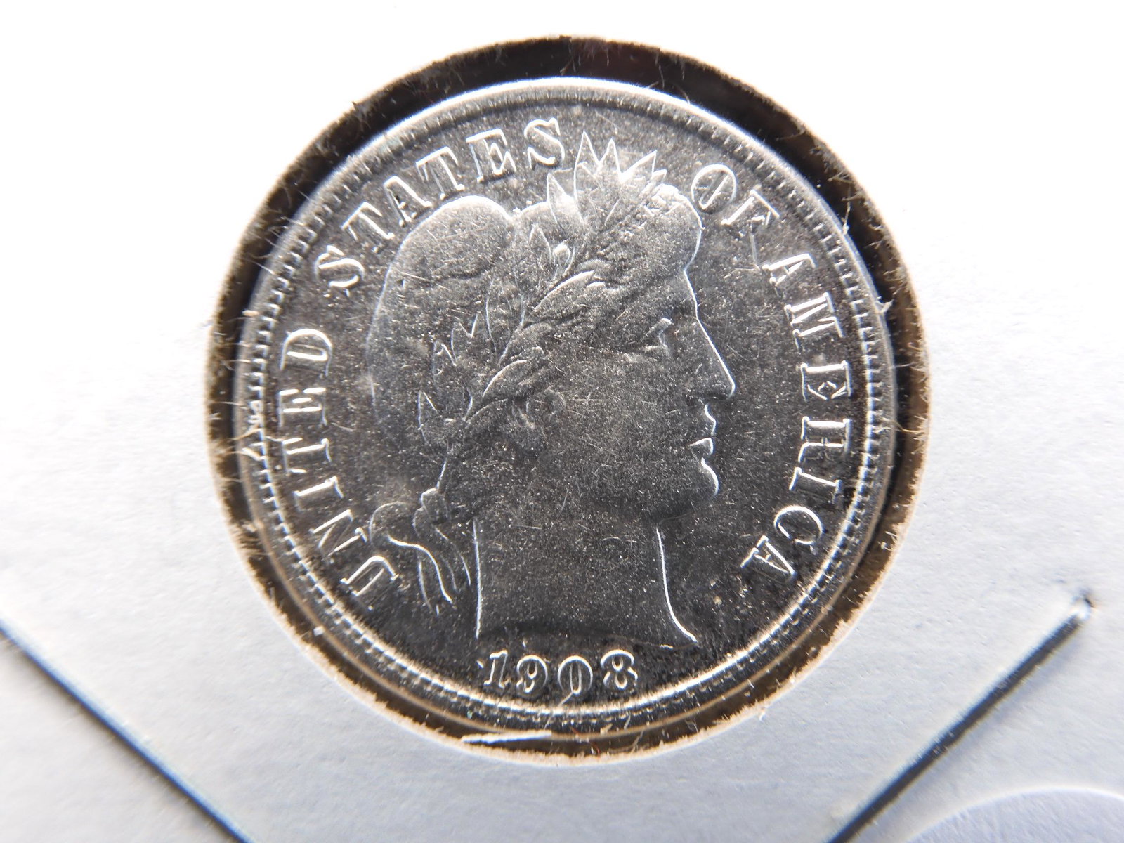 1908-S Barber Dime.  XF (1 of 3)