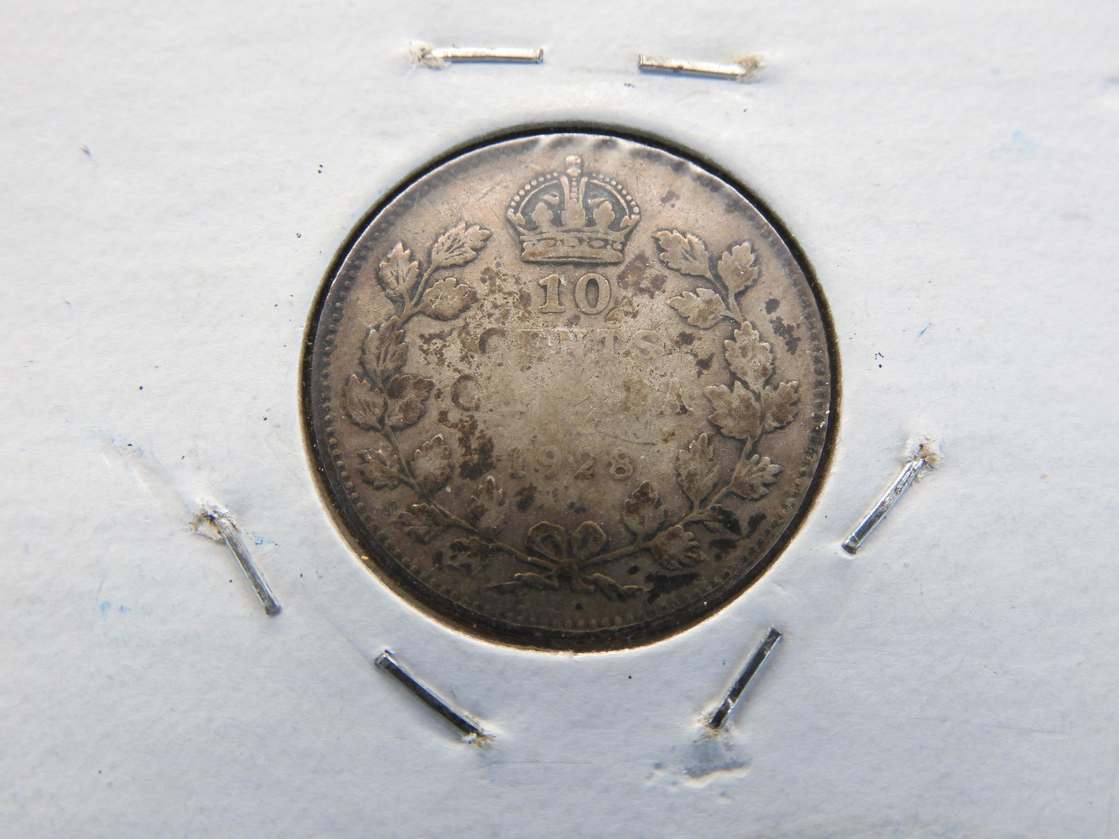1928 Canadian Dime 80% Silver (1 of 3)