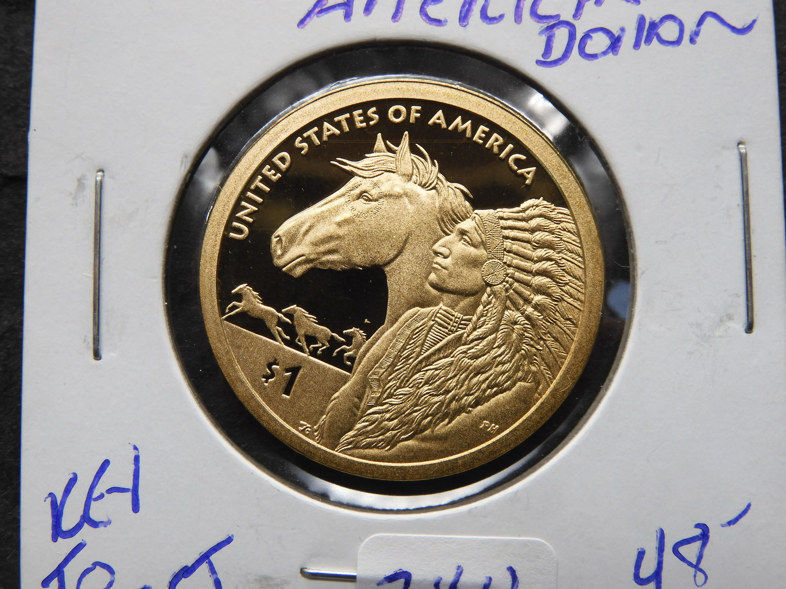 2012-S Native American Gem Proof Dollar Coin. Key to (1 of 3)