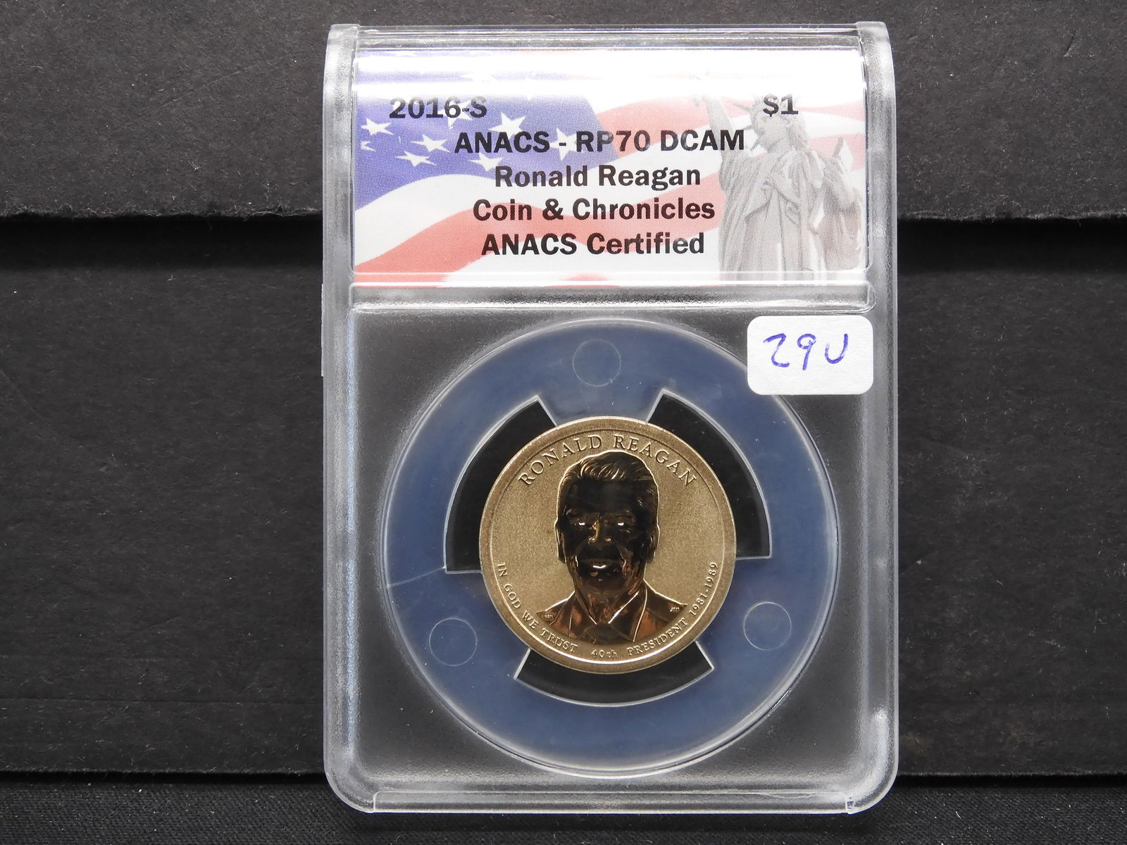 2016-S Perfect Reverse Proof Ronald Reagan Dollar ANACS (1 of 4)