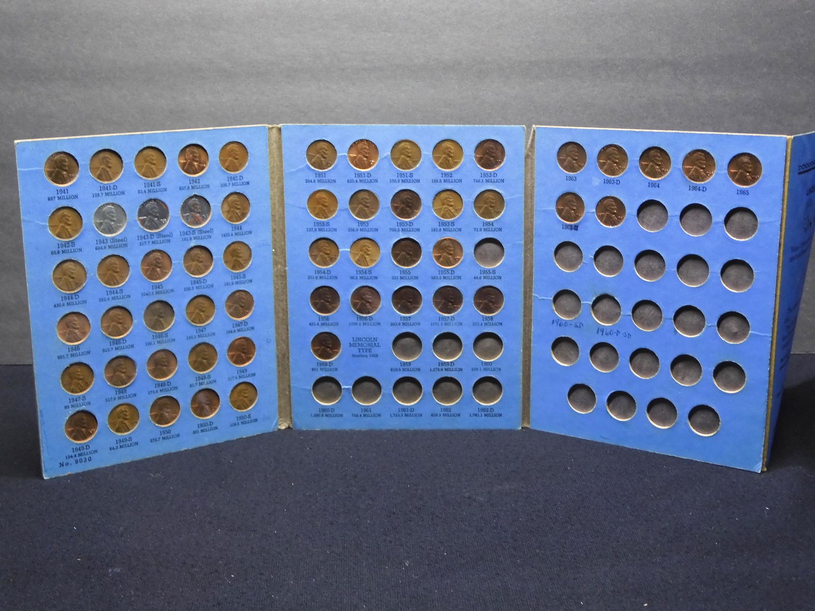 Whitman Tri-Fold Album #9030 Lincoln Head Cent-57 (1 of 7)