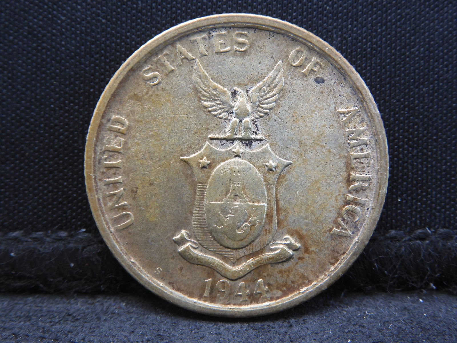 1944-S Philippine Silver 50 Centavos - U.S. Admin. (1 of 2)