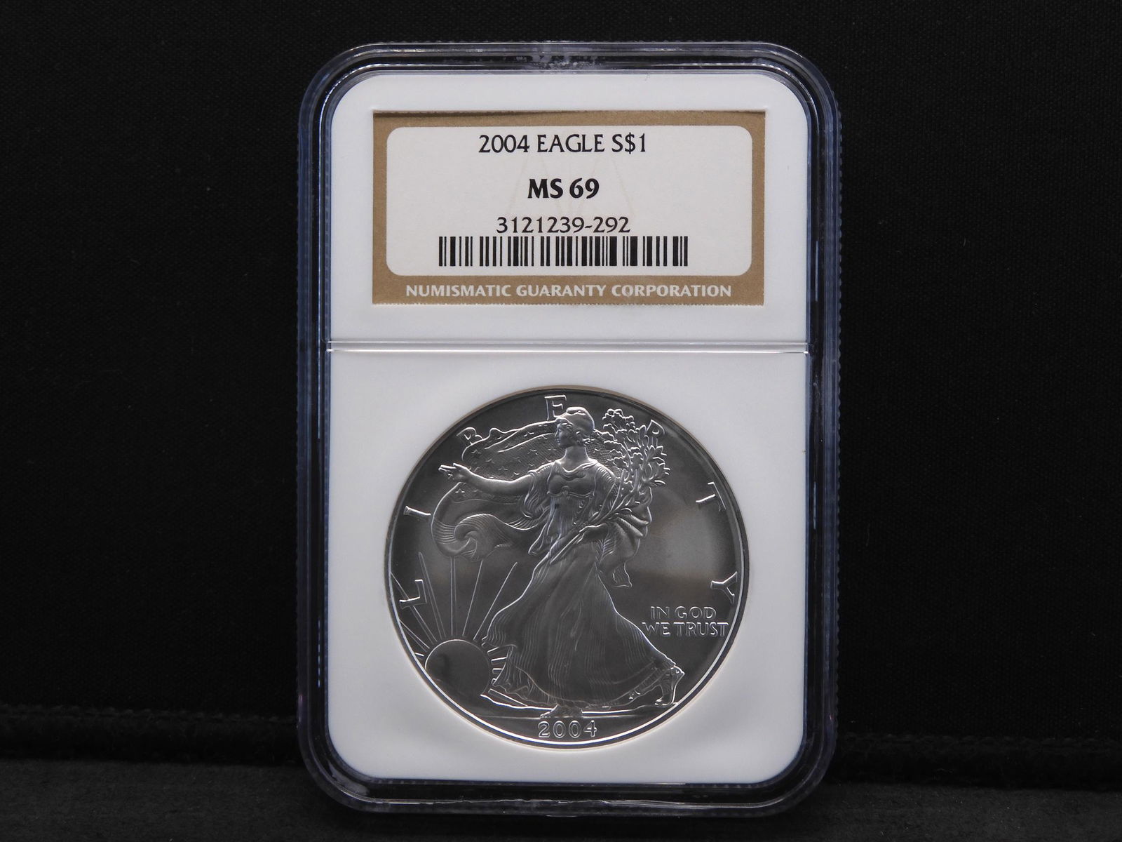 2004 NGC MS69 American Silver Eagle One Oz. Fine Silver (1 of 4)