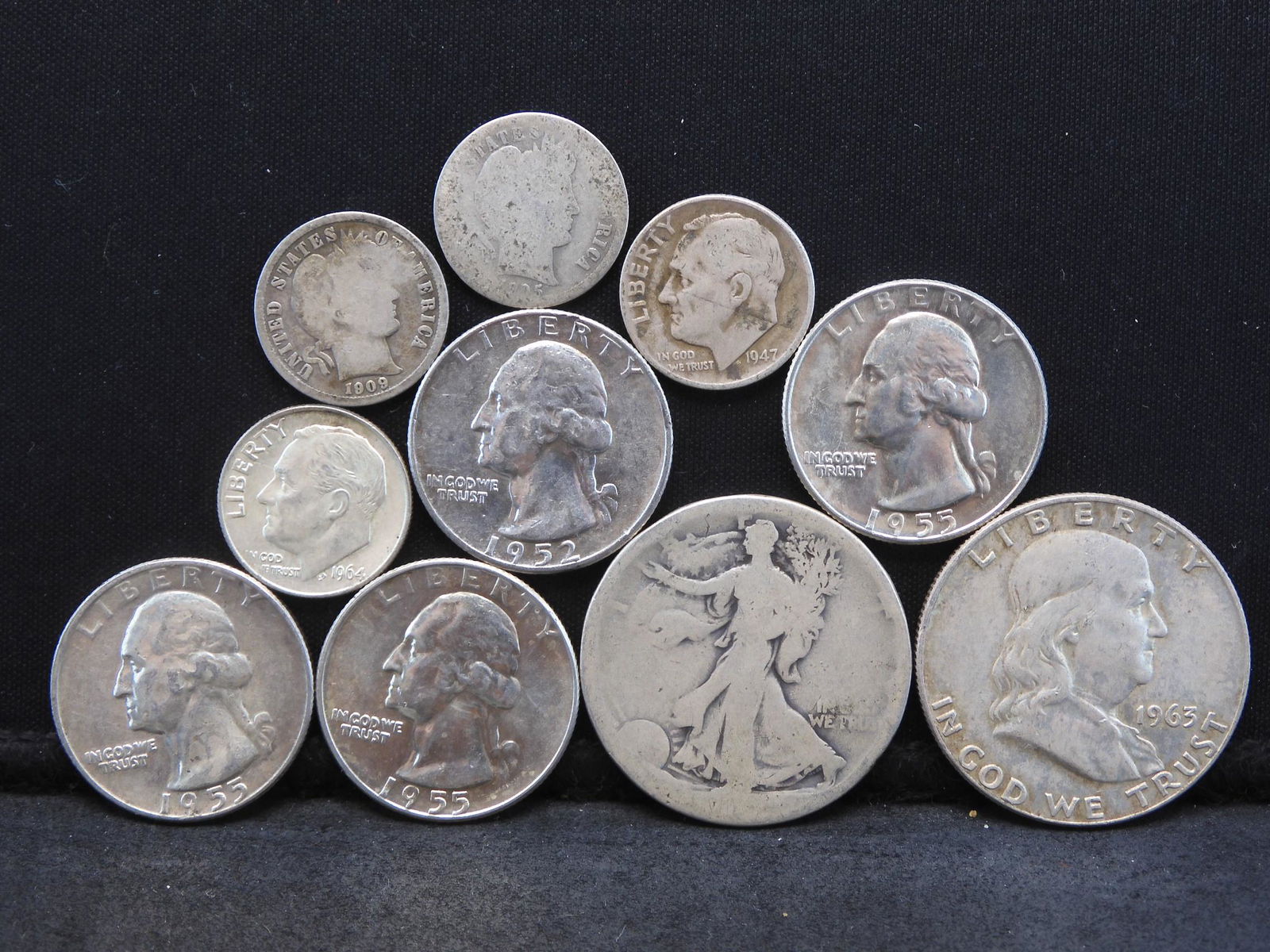 Grab Bag of U.S. Silver Coins -Incl. 1909-O Barber & (1 of 2)