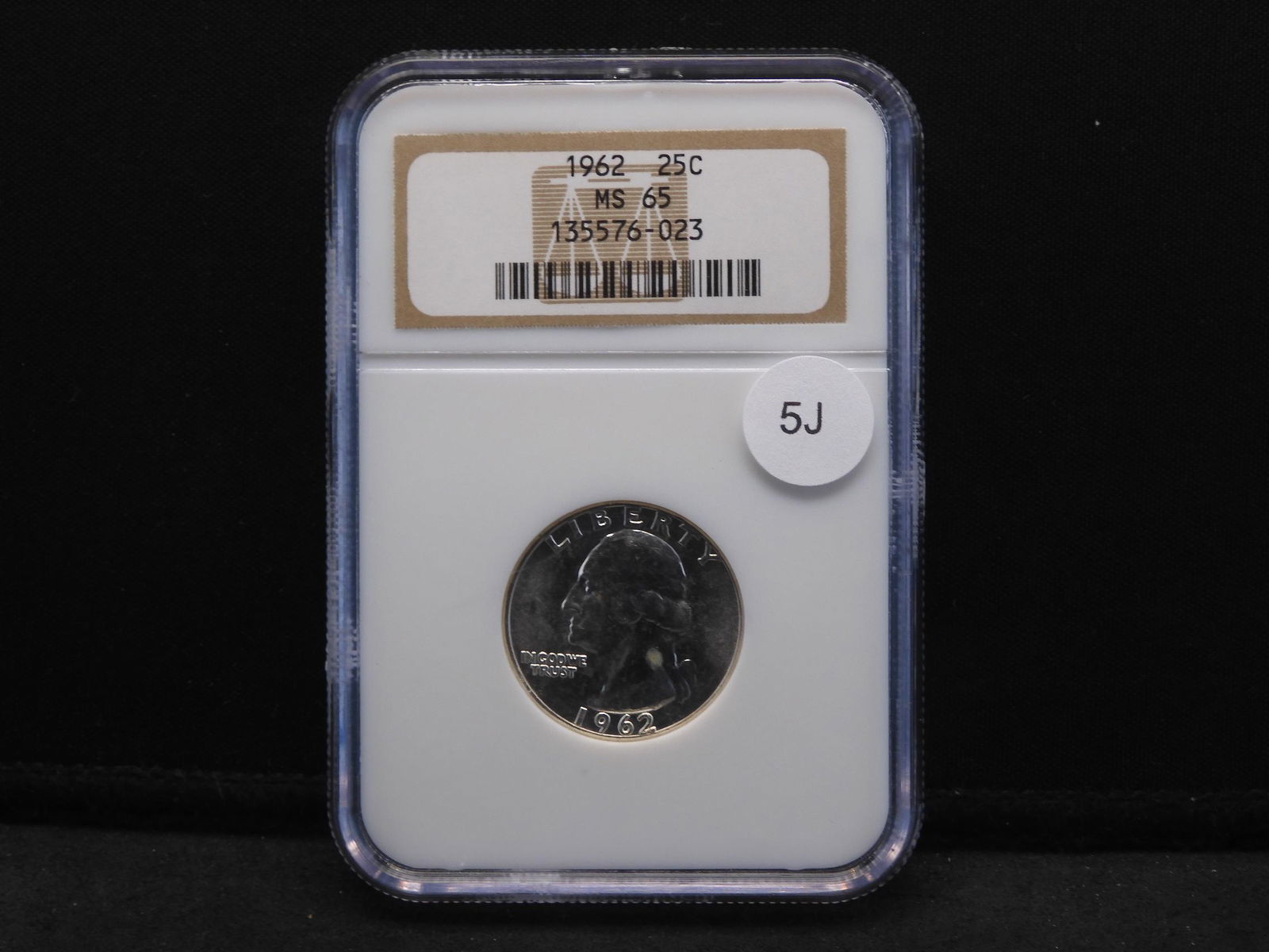 1962 - Washington Quarter 25C MS65 NGC Graded (1 of 4)