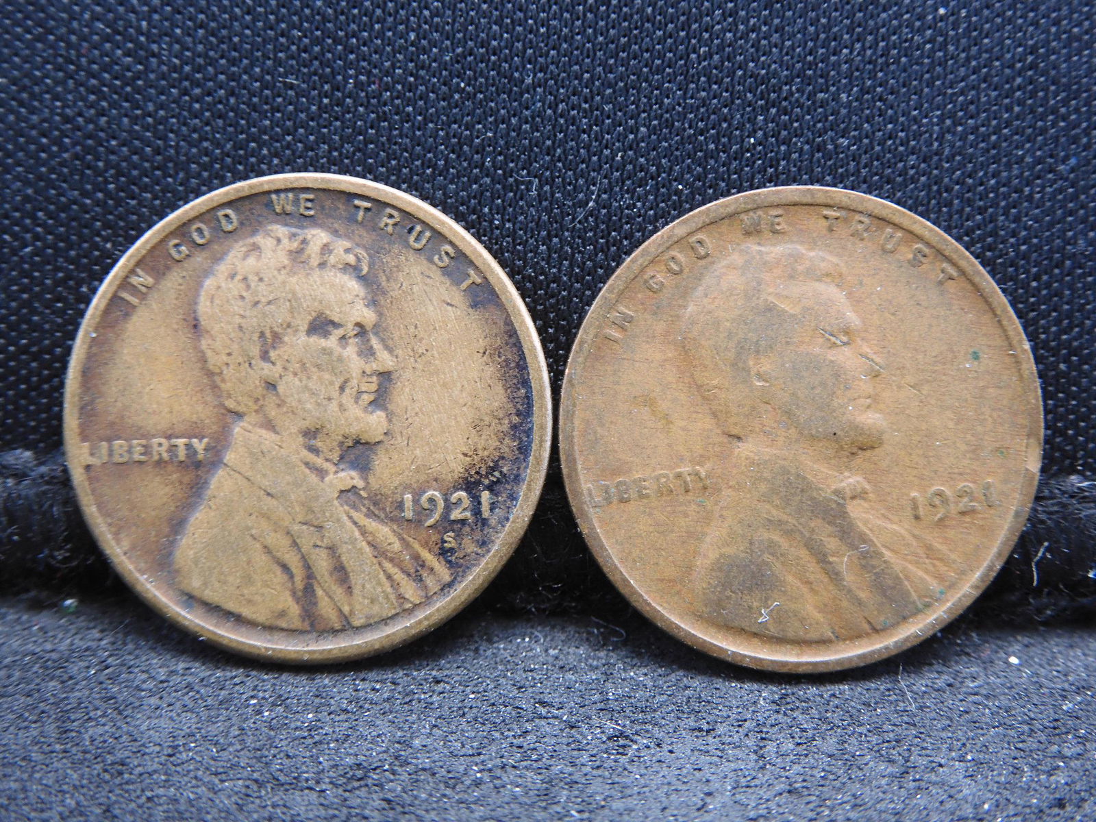 1921-P and 1921-S Lincoln Wheat Cents (1 of 2)