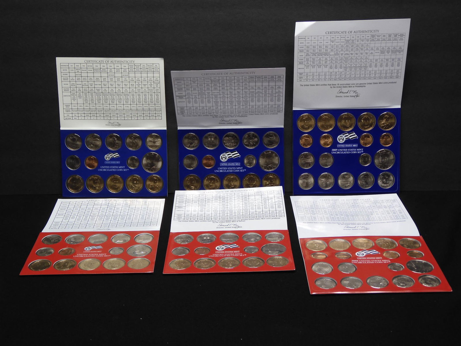 2007, 2008, 2009 P & D Mint Sets With Original Gov't (1 of 19)