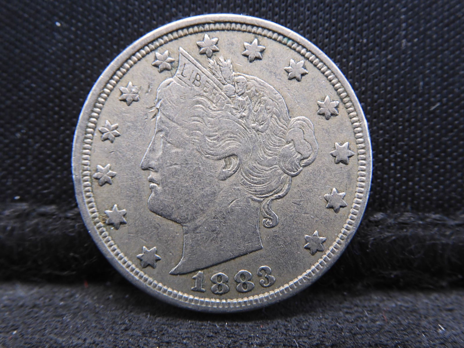 1883 V-Nickel. Full Bold Liberty. First Year Of Issue. (1 of 2)