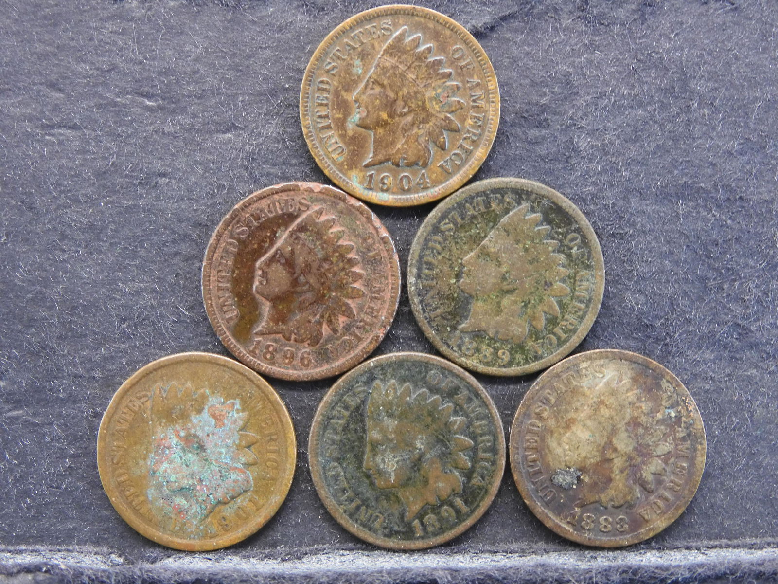 6 Indian Cents (1 of 2)