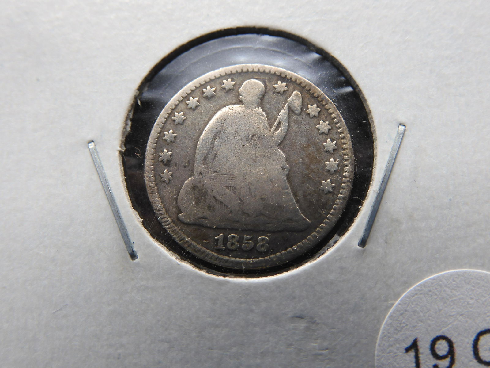 1858 Seated Liberty Half Dime (1 of 3)
