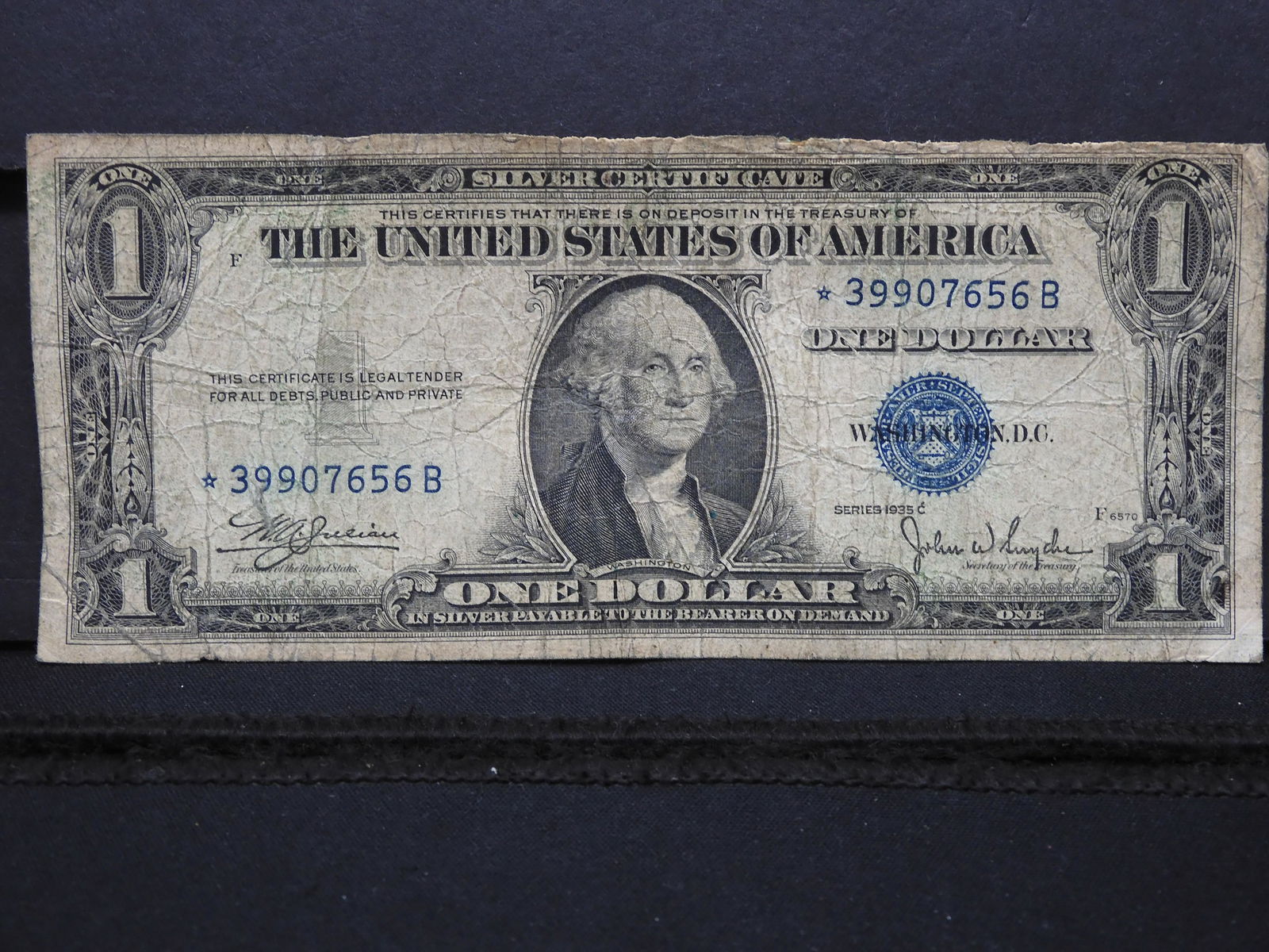 1935-C Star Note One Dollar Silver Certificate (1 of 3)