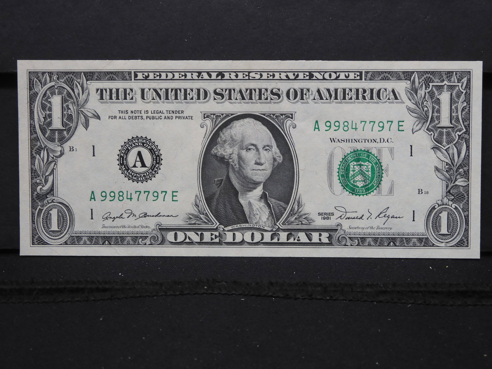 1981 AE FRN Mule, Only 160,000 Printed (1 of 3)