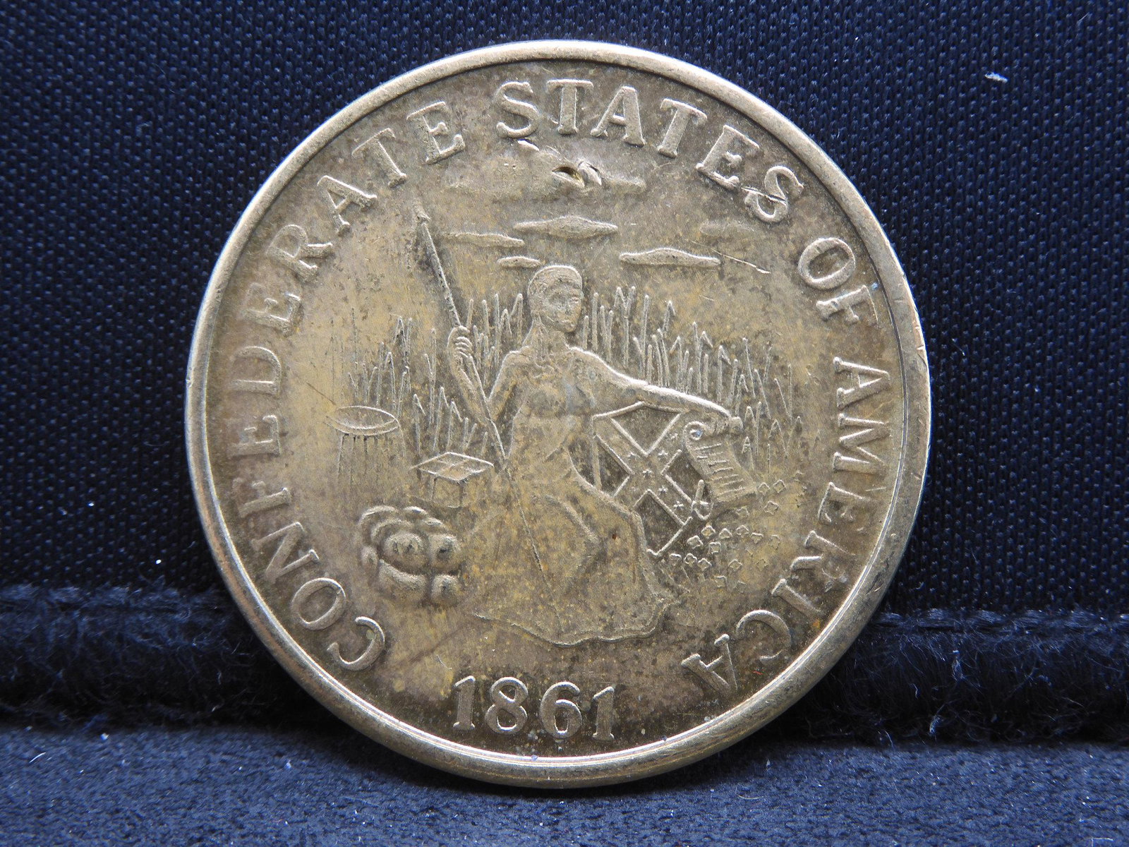 Replica of 1861 Confederate CSA $20 Round - Nice (1 of 2)