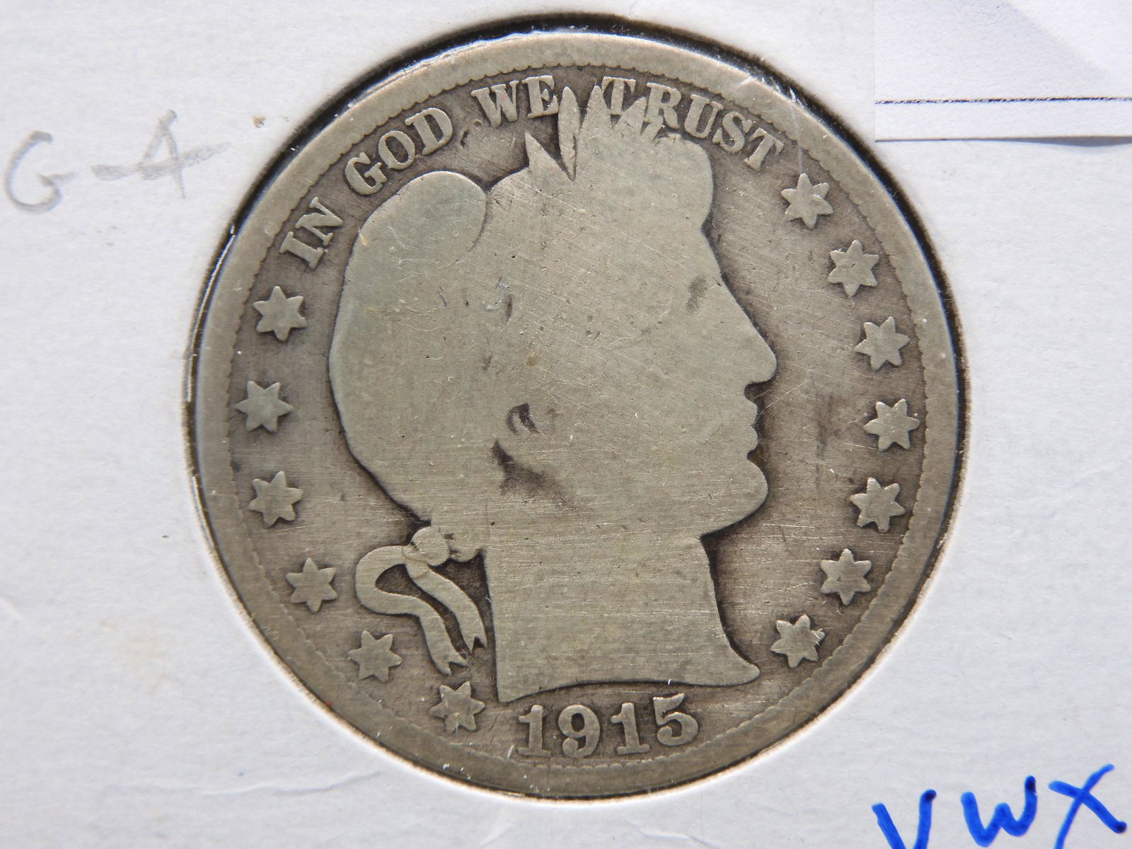 1915-S Barber Silver Half Dollar - Average Circ. (1 of 3)