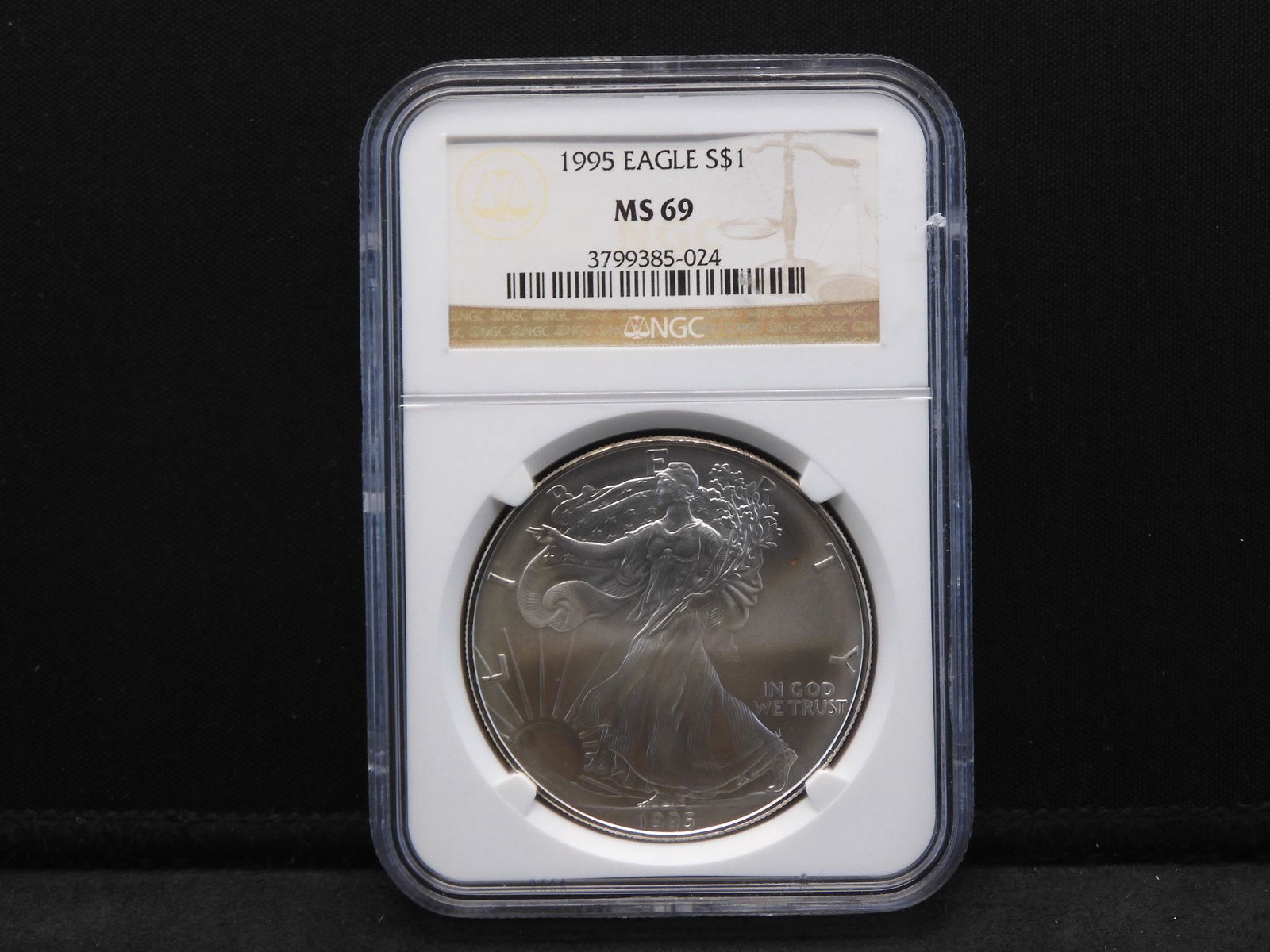 1995 NGC MS69 American 1 Oz. Silver Eagle - Better (1 of 4)