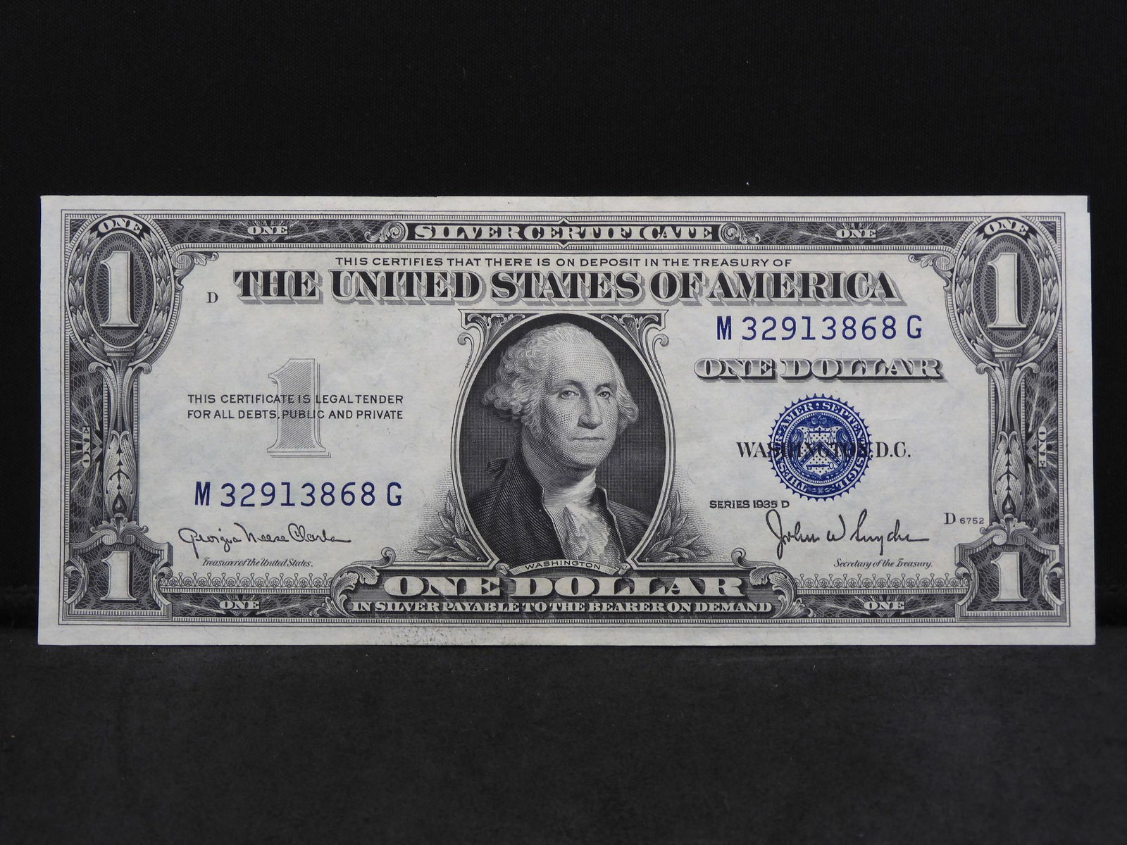 Series 1935-D U.S. $1.00 Silver Certificate Note - (1 of 3)
