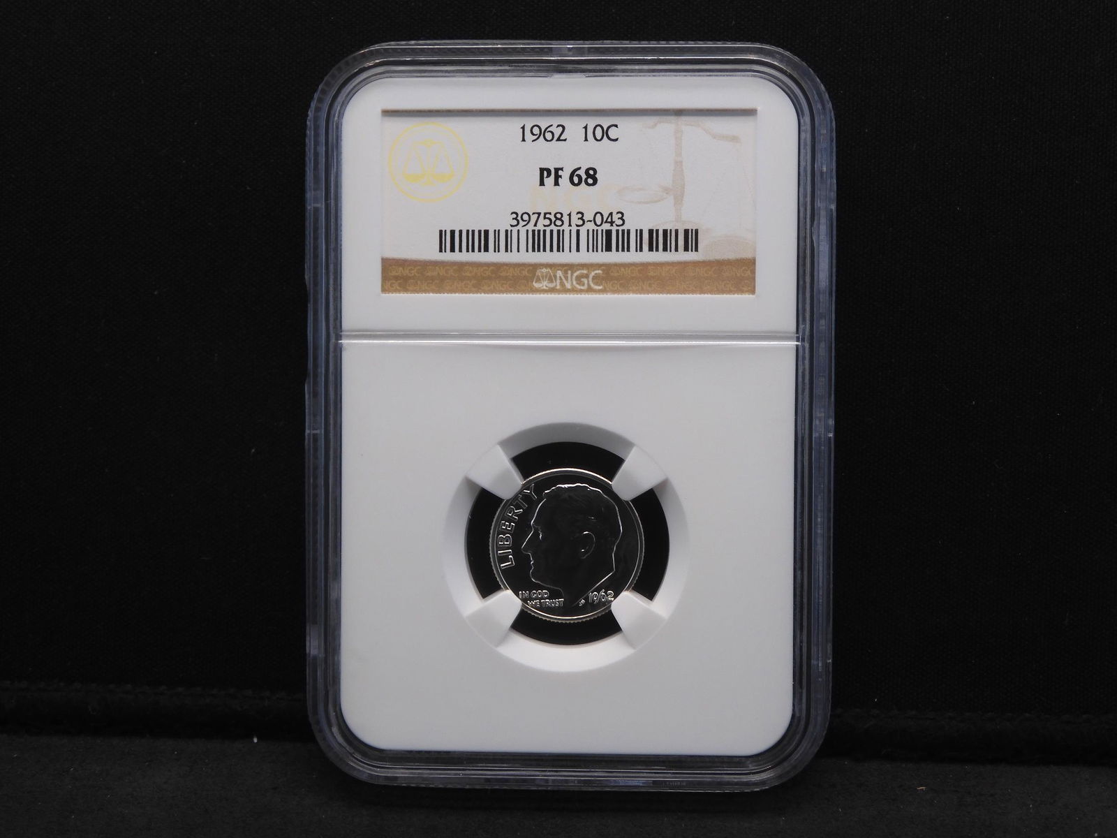 1962 NGC PF68 Roosevelt Silver Dime - PROOF! (1 of 4)