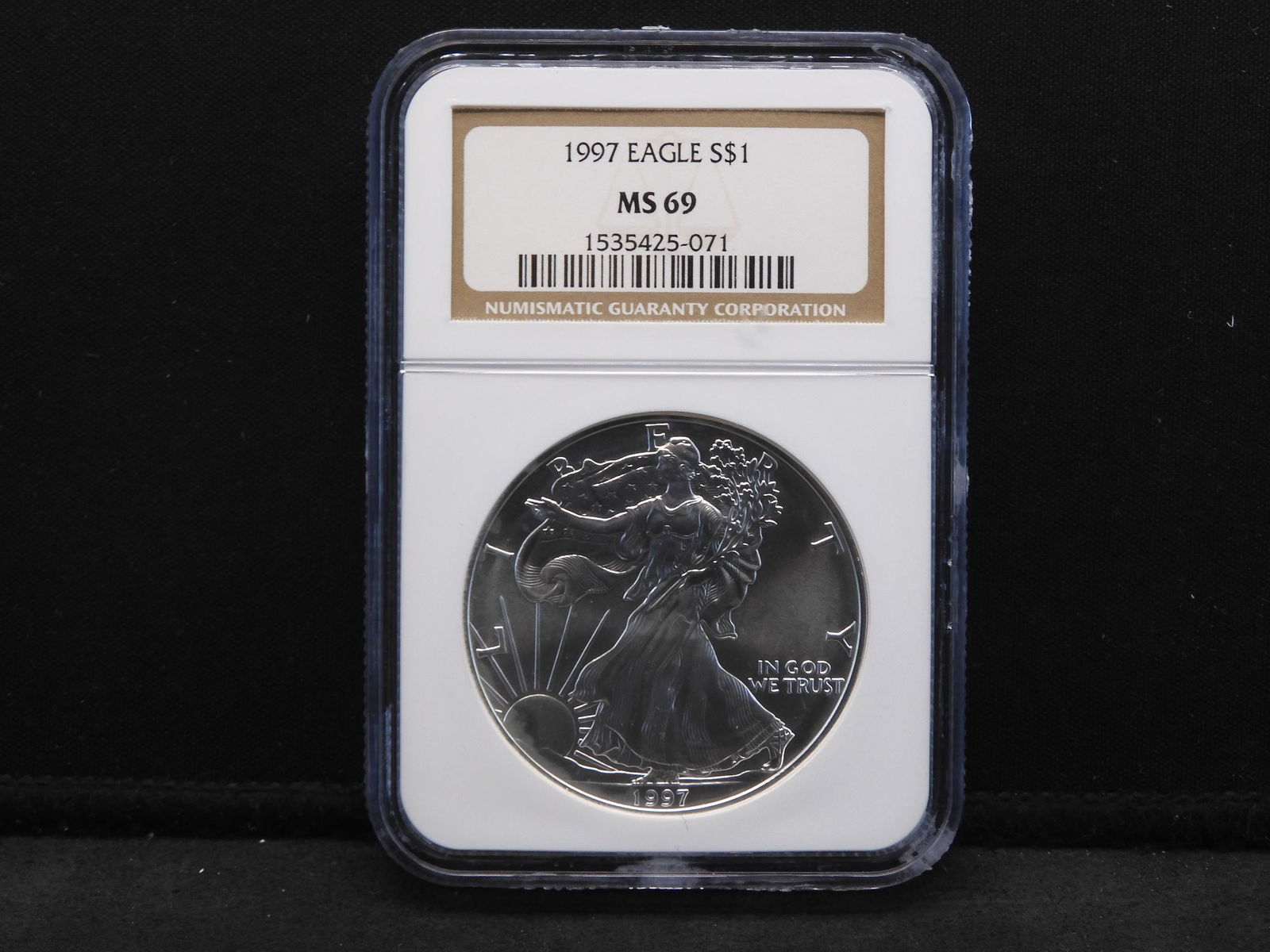1997 NGC MS69 American Silver Eagle One Oz. Fine Silver (1 of 4)