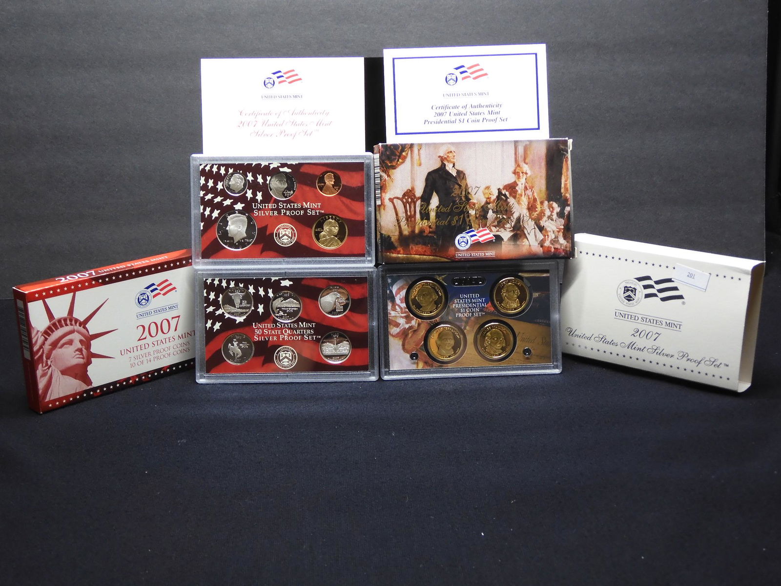 2007-S U.S. Mint Silver Proof Sets w/Presidential (1 of 9)