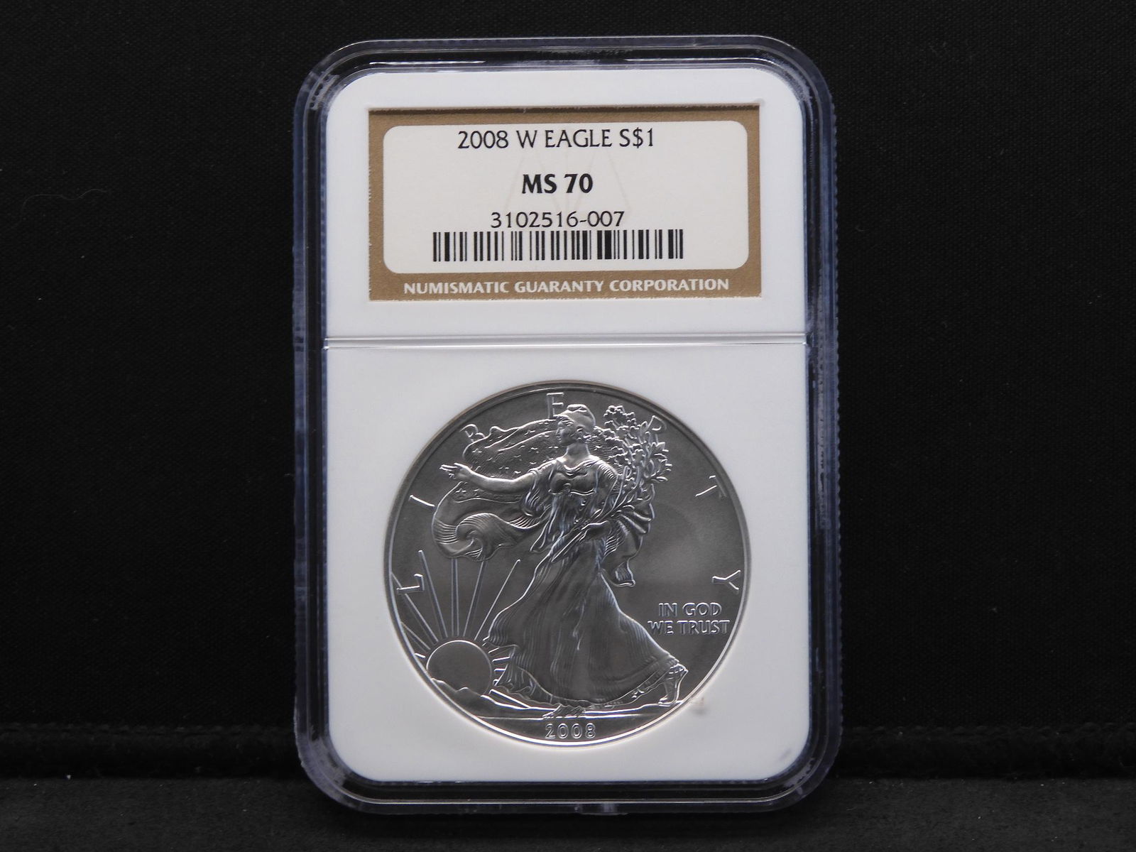 2008-W NGC MS70 American Silver Eagle - Perfect Grade! (1 of 4)
