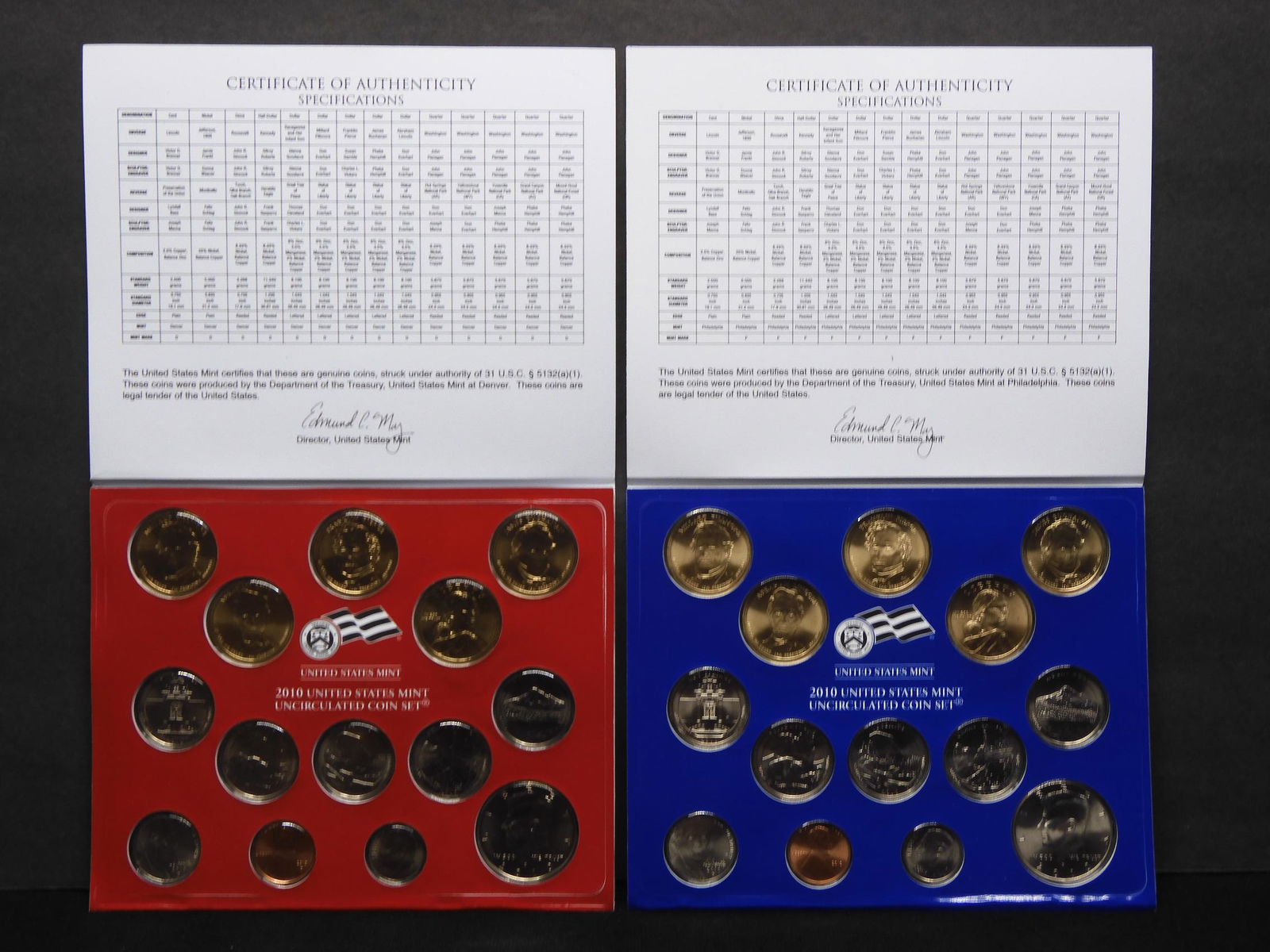 2010 U.S. Uncirculated P & D Mint Set w/Presidential (1 of 7)