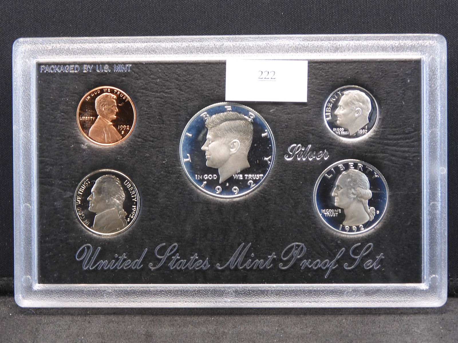 1992-S U.S. Mint Proof Silver 5 Coin Set in Hard (1 of 2)