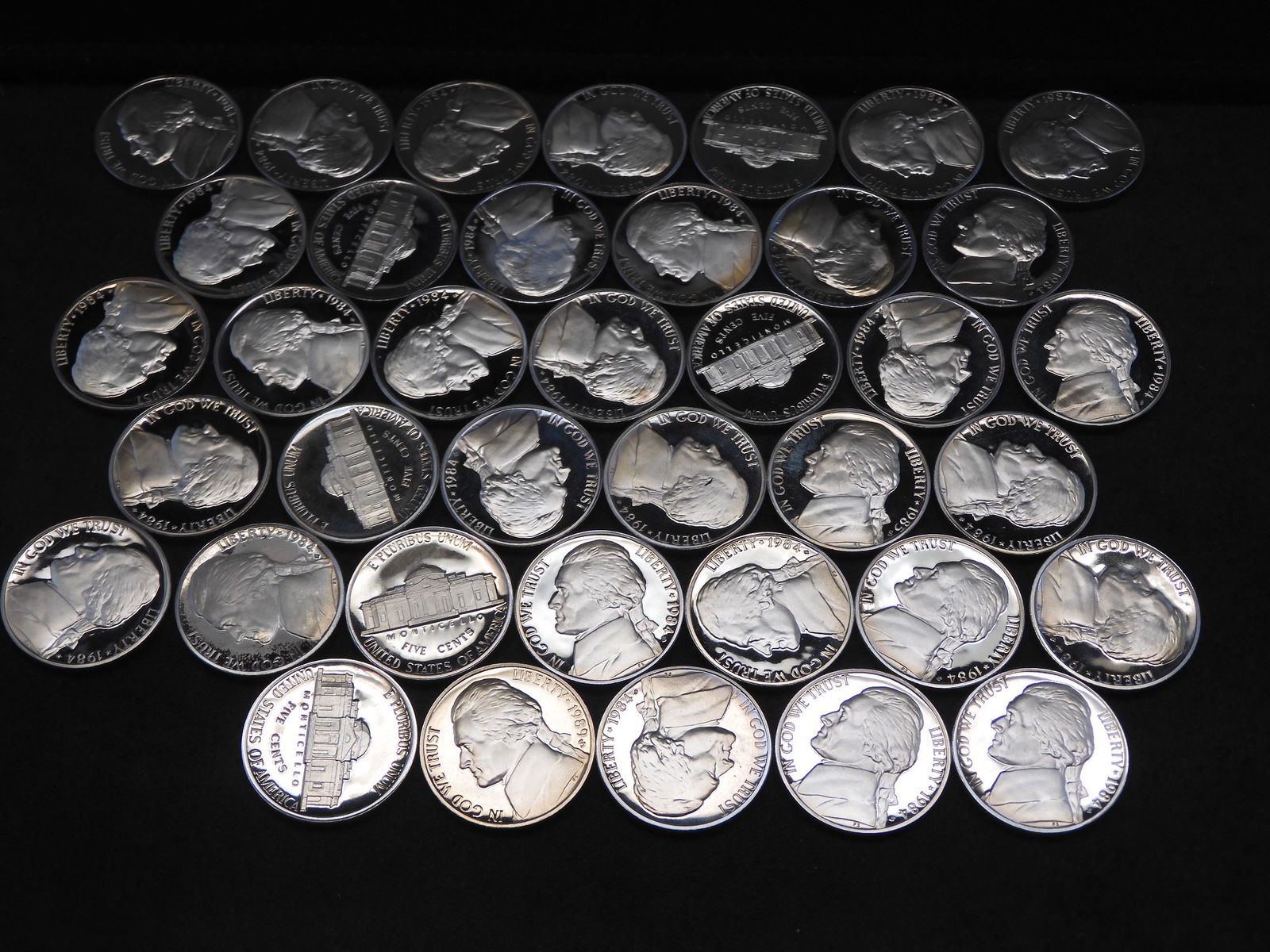 38 - 1984-S Gem Proof Jefferson Nickels - Nice (1 of 4)