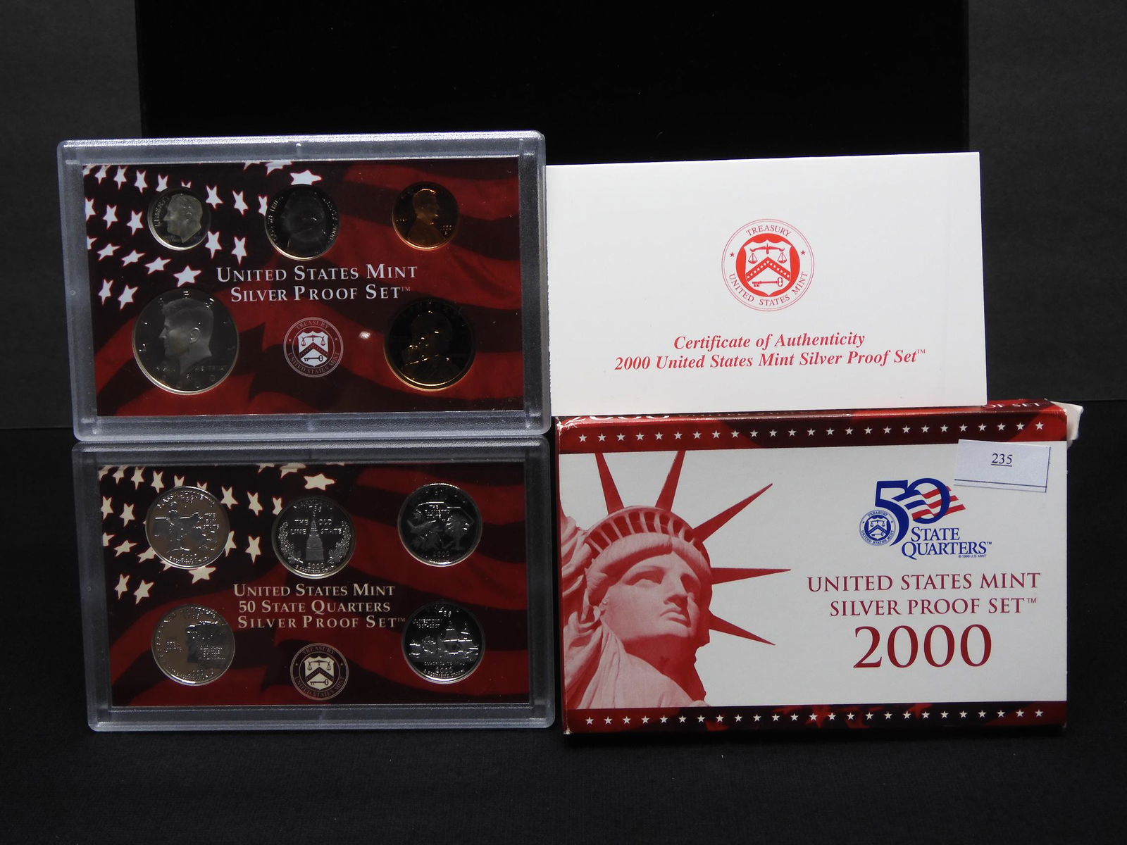 2000-S U.S. Mint Silver Proof Set w/Native American (1 of 7)