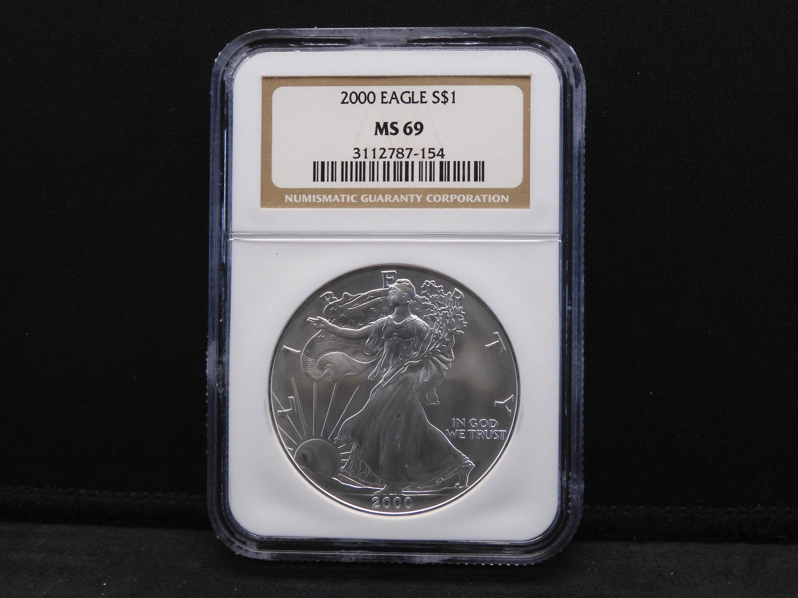 2000 NGC MS69 American Silver Eagle - Almost Perfect (1 of 4)