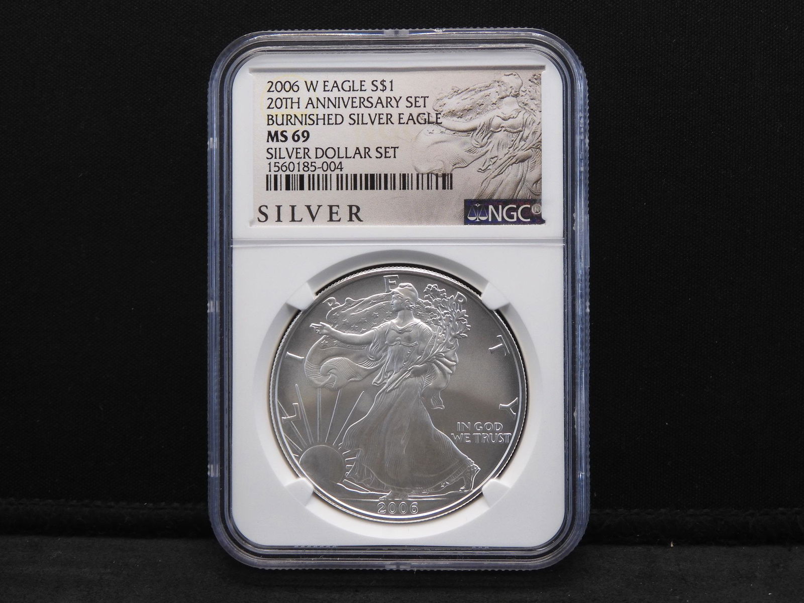 2006-W NGC MS69 20th Anniversary Burnished Silver (1 of 4)