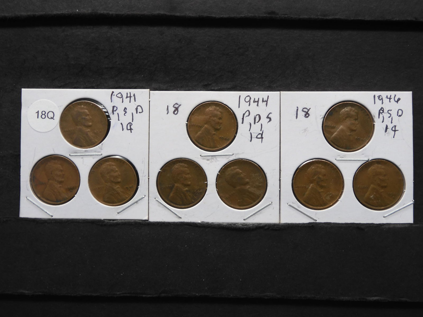 1941, 1944, 1946 All P, D & S Year Sets Lincoln Wheat (1 of 7)