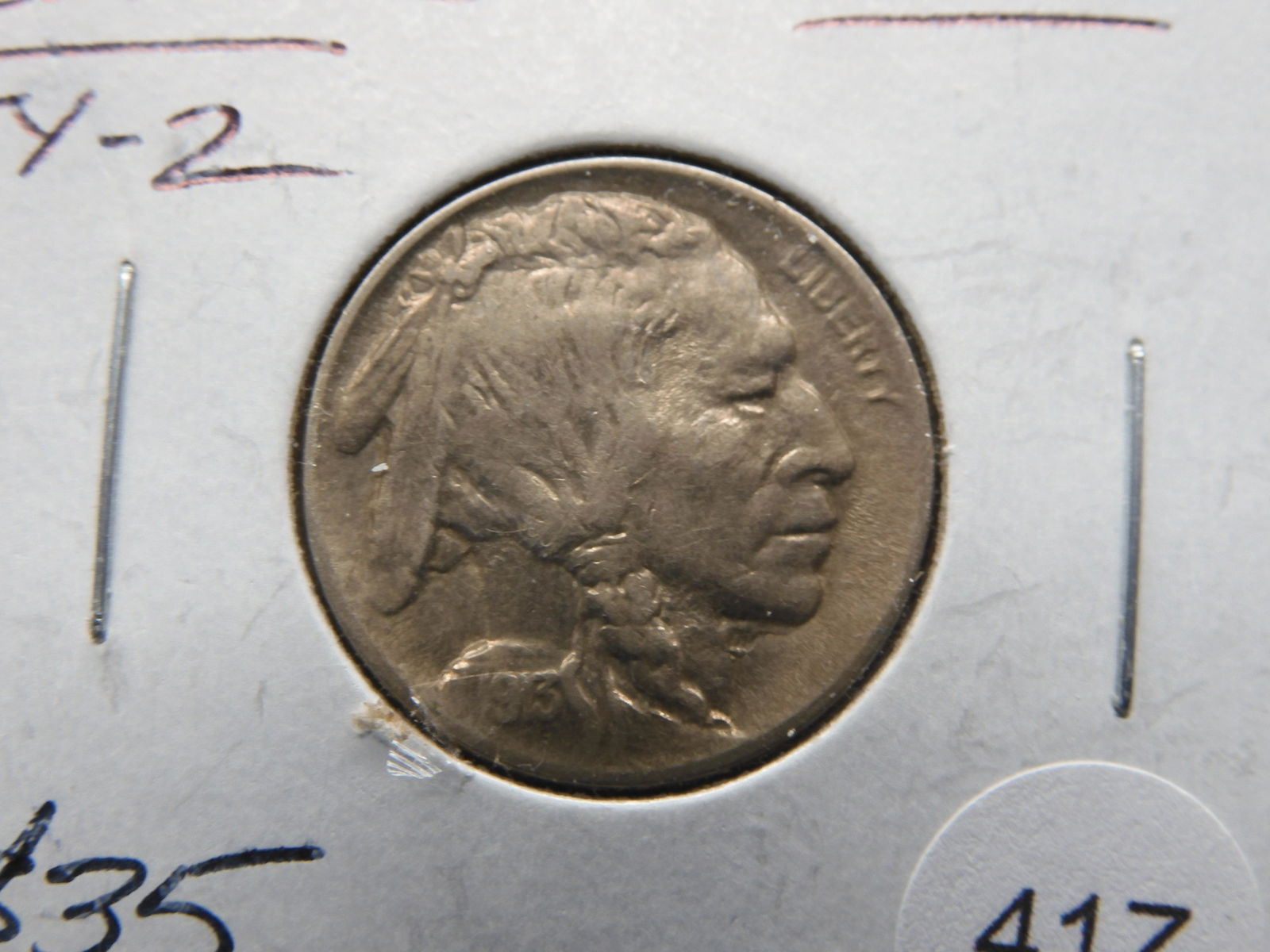 1913 "TYPE 2" BUFFALO NICKEL…"FULL HORN" (1 of 3)