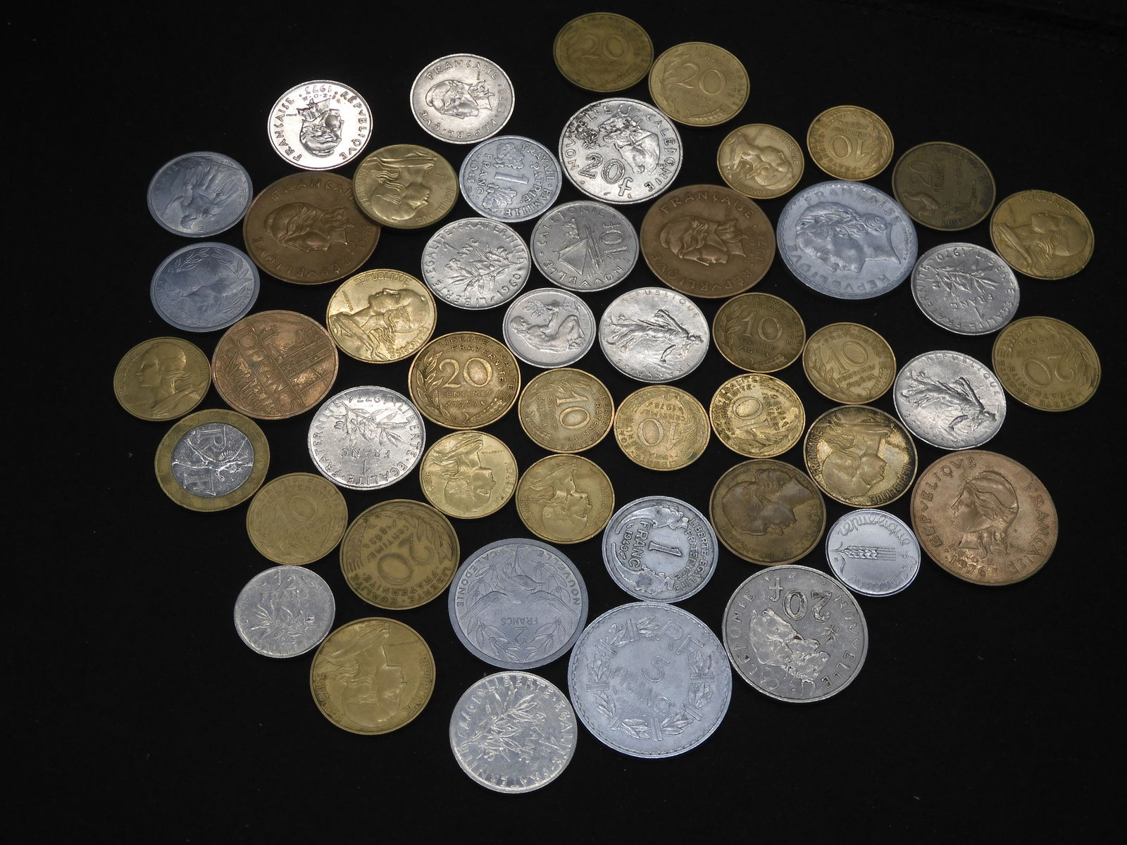 49 Assorted France Pre-Euro Coins (1 of 6)