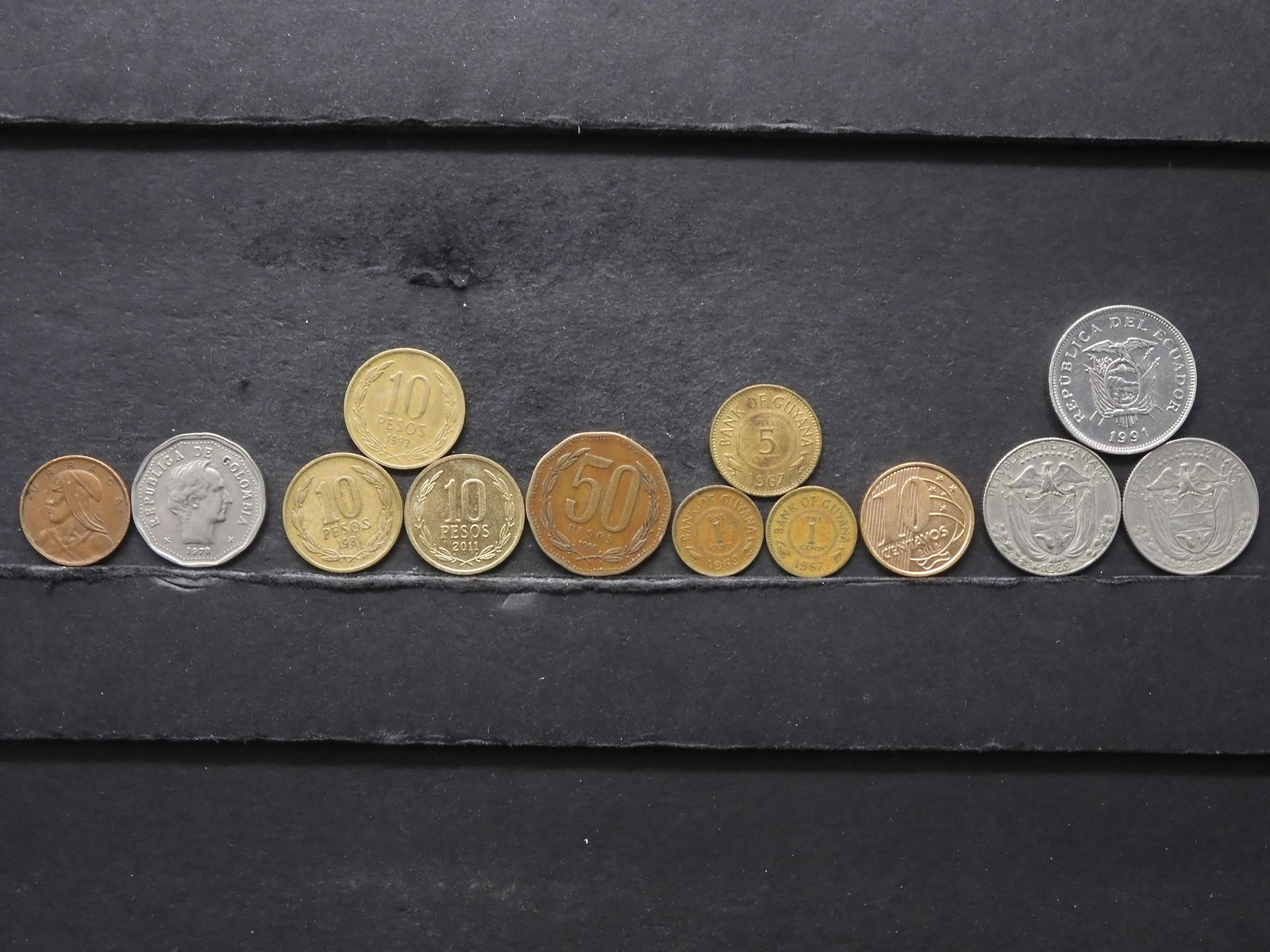 13 Assorted South American Coins (1 of 11)